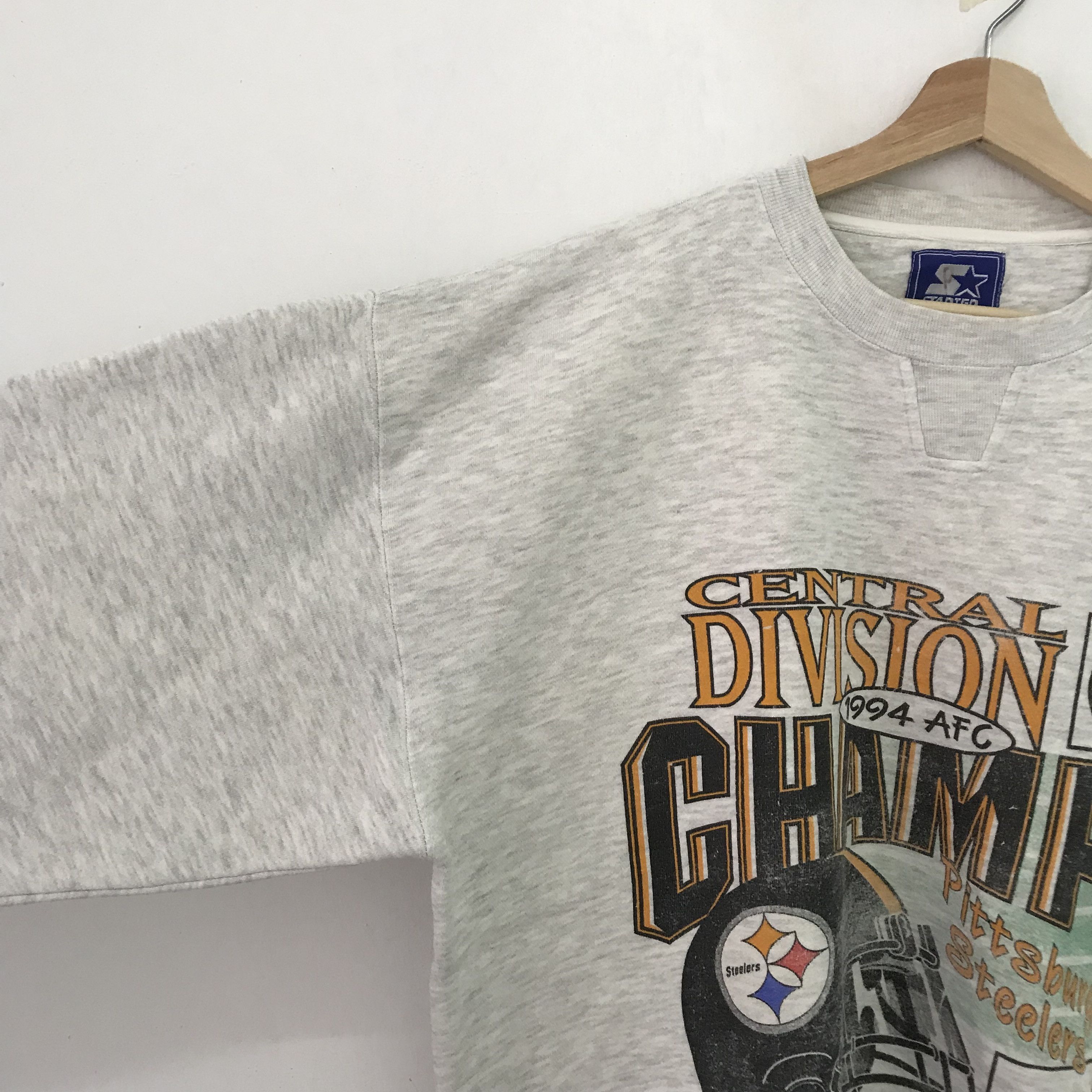 Starter Vintage 90's Pittsburgh Steelers Grey - 86 Size US XL / EU 56 / 4 - 4 Thumbnail