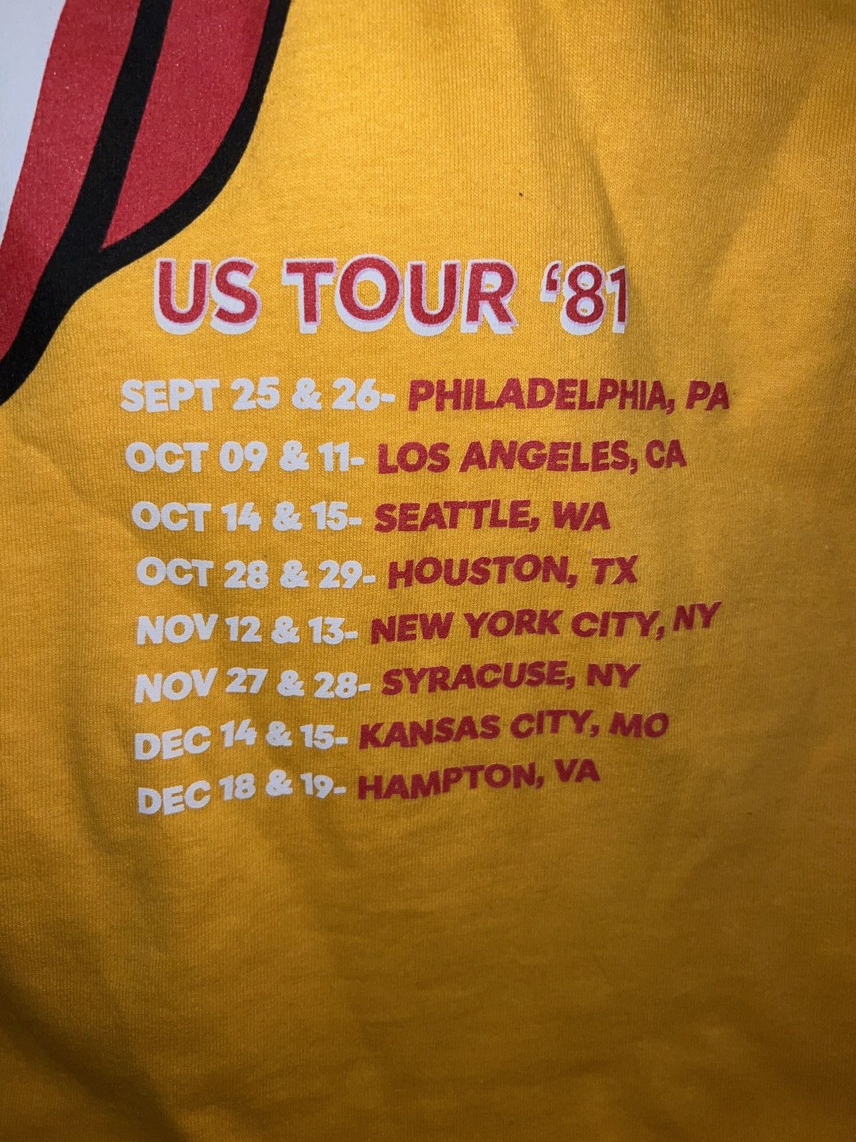 The Rolling Stones The Rolling Stones US Tour ‘81 Tee Size US M / EU 48-50 / 2 - 3 Thumbnail