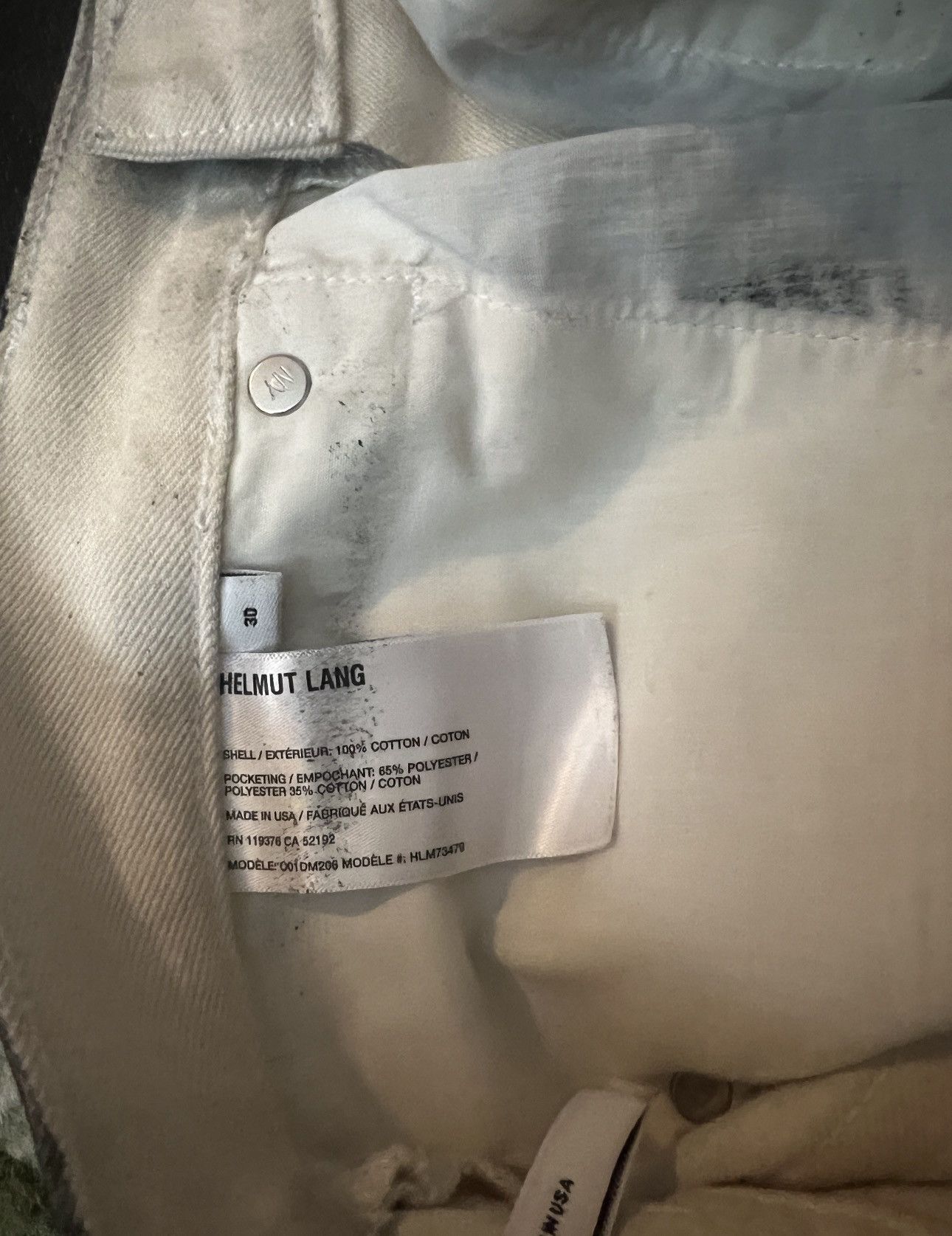 Helmut Lang Helmut black distress metal crash Size US 30 / EU 46 - 6 Thumbnail