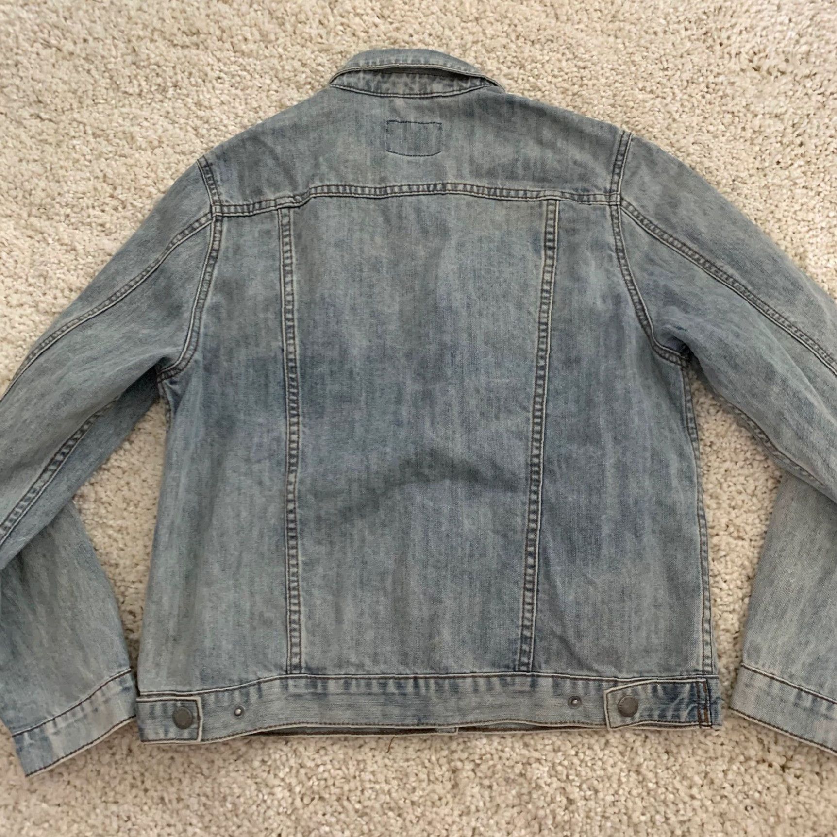 Velvet Velvet Heart Jacket Womens Small Blue Denim Patches Embroidered Cotton Short Sleeve Trucker Winter Spring Fall Casual Modern Classic Size 28" / US 6 / IT 42 - 6 Thumbnail