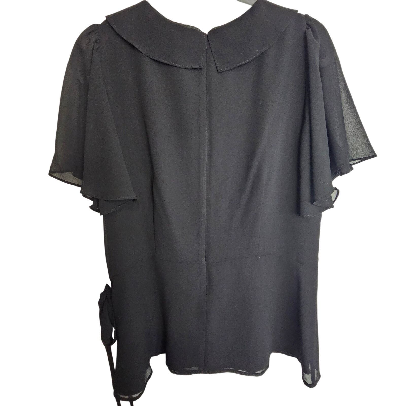 Calvin Klein Calvin Klein Womens Ruffle Surplice Blouse Classic Size L Size L / US 10 / IT 46 - 10 Thumbnail