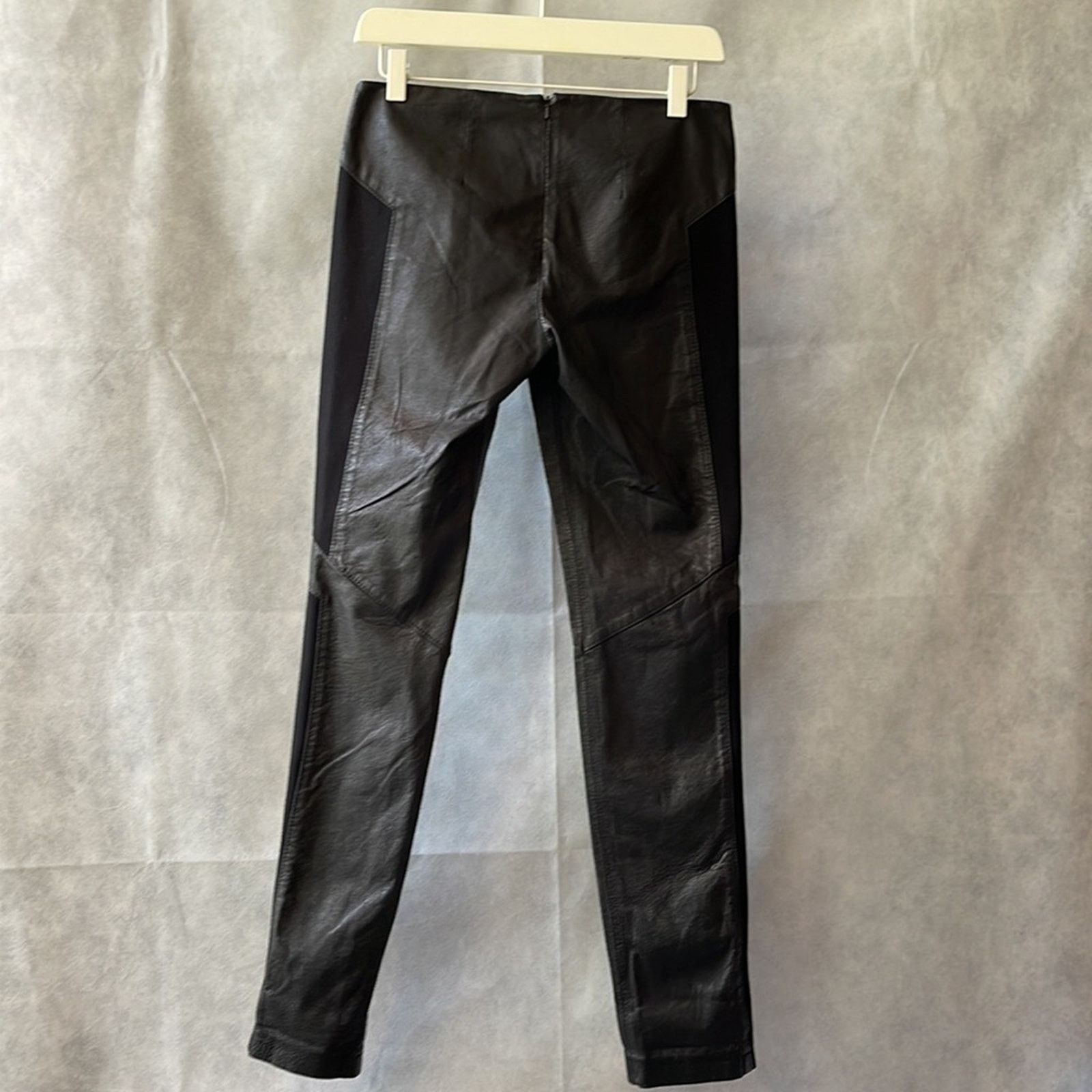BB Dakota BB Dakota Isaac Black Leather and Ponté Leggings Size 6 NWOT Size 28" / US 6 / IT 42 - 6 Thumbnail