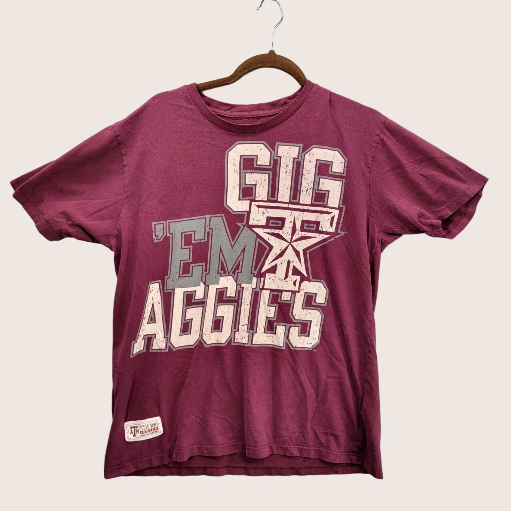 Vintage Section 101 Majestic Texas A&M Aggies Shirt L Adult Regular Red Cotton Polyester Short Sleeve Crew Neck Size US L / EU 52-54 / 3 - 1 Thumbnail