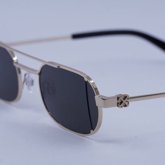 Off-White Off-White Off-White OERI14H LYNN 7606 Sunglasses Gold Oval Size ONE SIZE - 4 Thumbnail