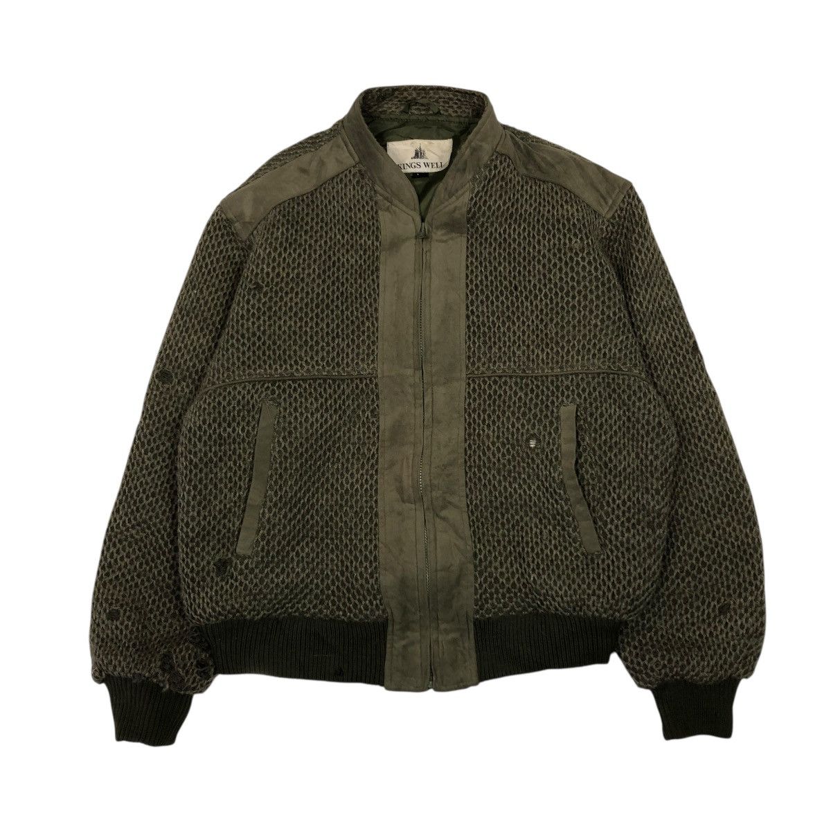 Japanese Brand 🔥DISTRESSED BIKER BOMBER JACKET KINGS WELL ISSEY MIYAKE Size US L / EU 52-54 / 3 - 1 Thumbnail
