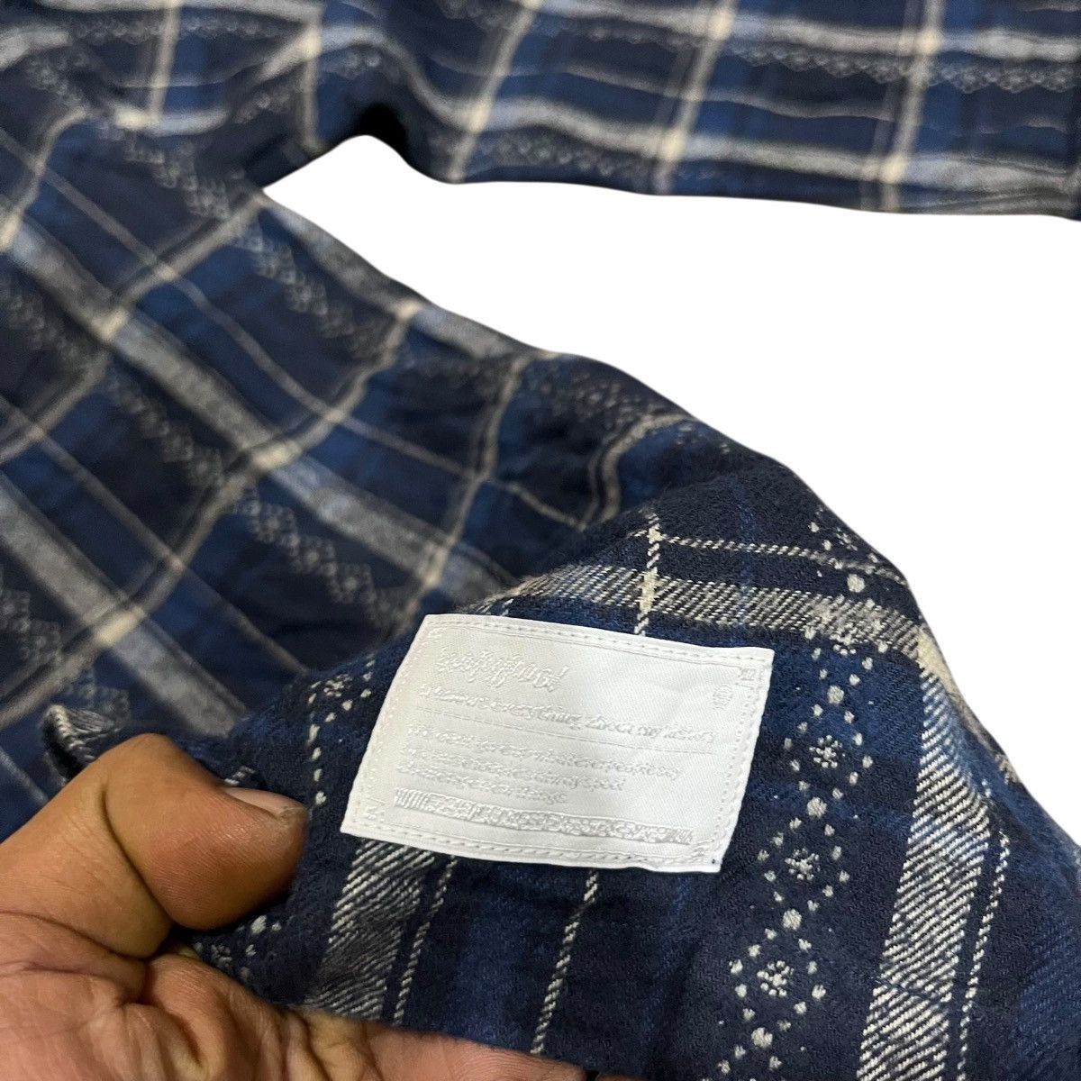 Tornado Mart Vintage loopypool japan indigo flannel shirt Size US M / EU 48-50 / 2 - 7 Thumbnail