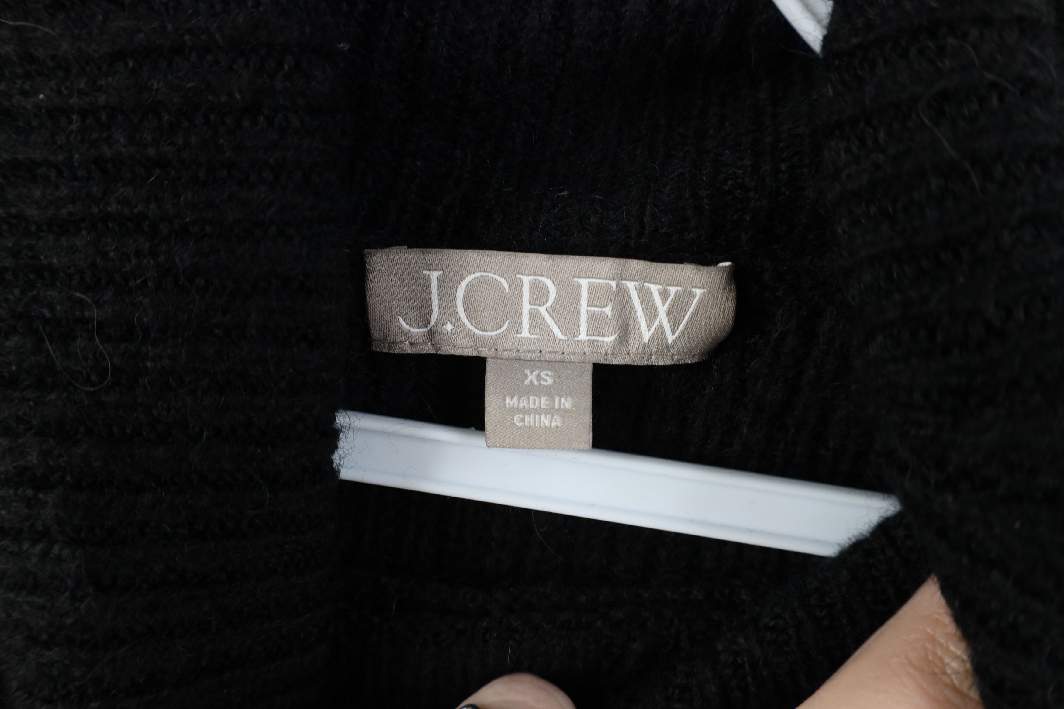 J.Crew Vintage J Crew Blend Ribbed Knit Cropped Turtleneck Sweater Size XS / US 0-2 / IT 36-38 - 6 Thumbnail
