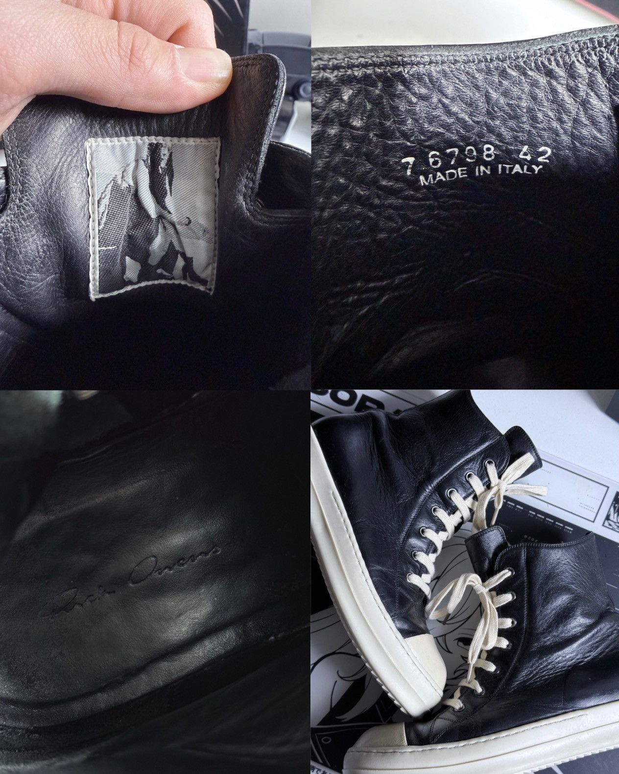 Rick Owens Rick Owens Mainline Ramones High Sneakers 42Eu Size US 9 / EU 42 - 6 Thumbnail