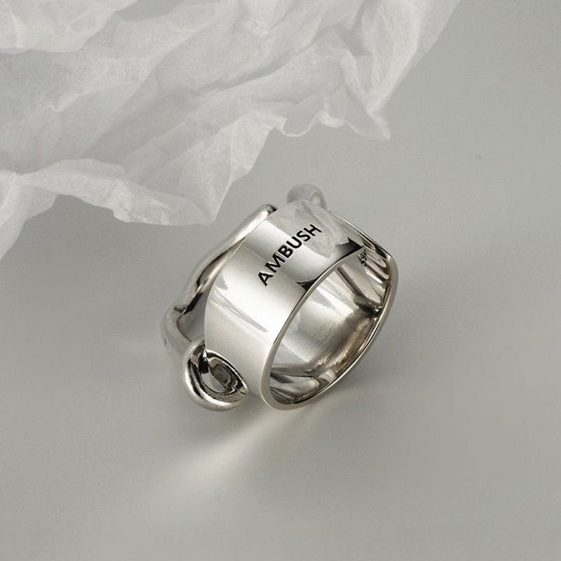 Jewelry Modern Jewelry Rings Open Size Chrome Ring (Size 7-13) Size ONE SIZE - 6 Thumbnail