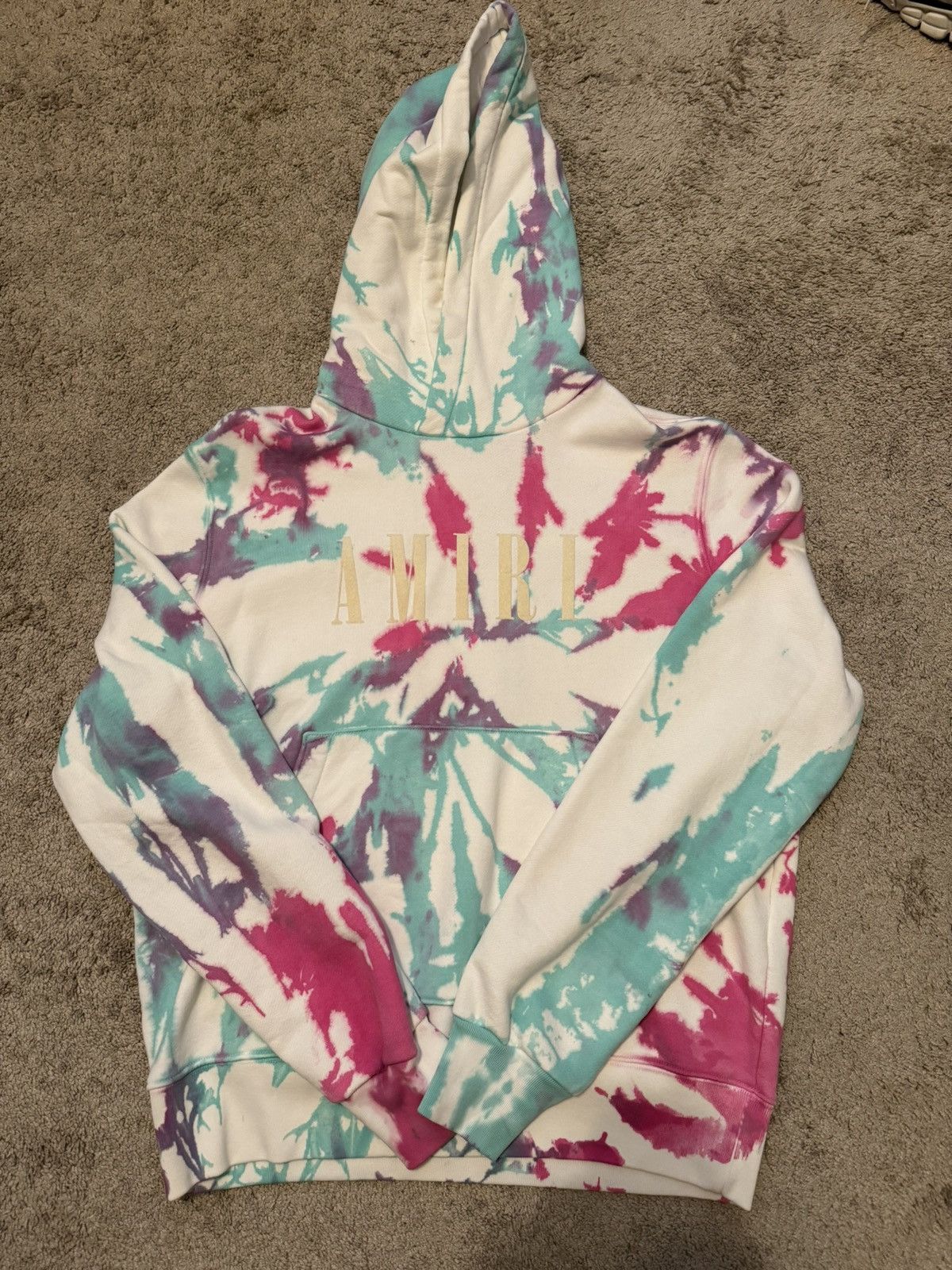 Amiri Amiri Core Logo Tie Dye Hoodie Size US S / EU 44-46 / 1 - 1 Thumbnail