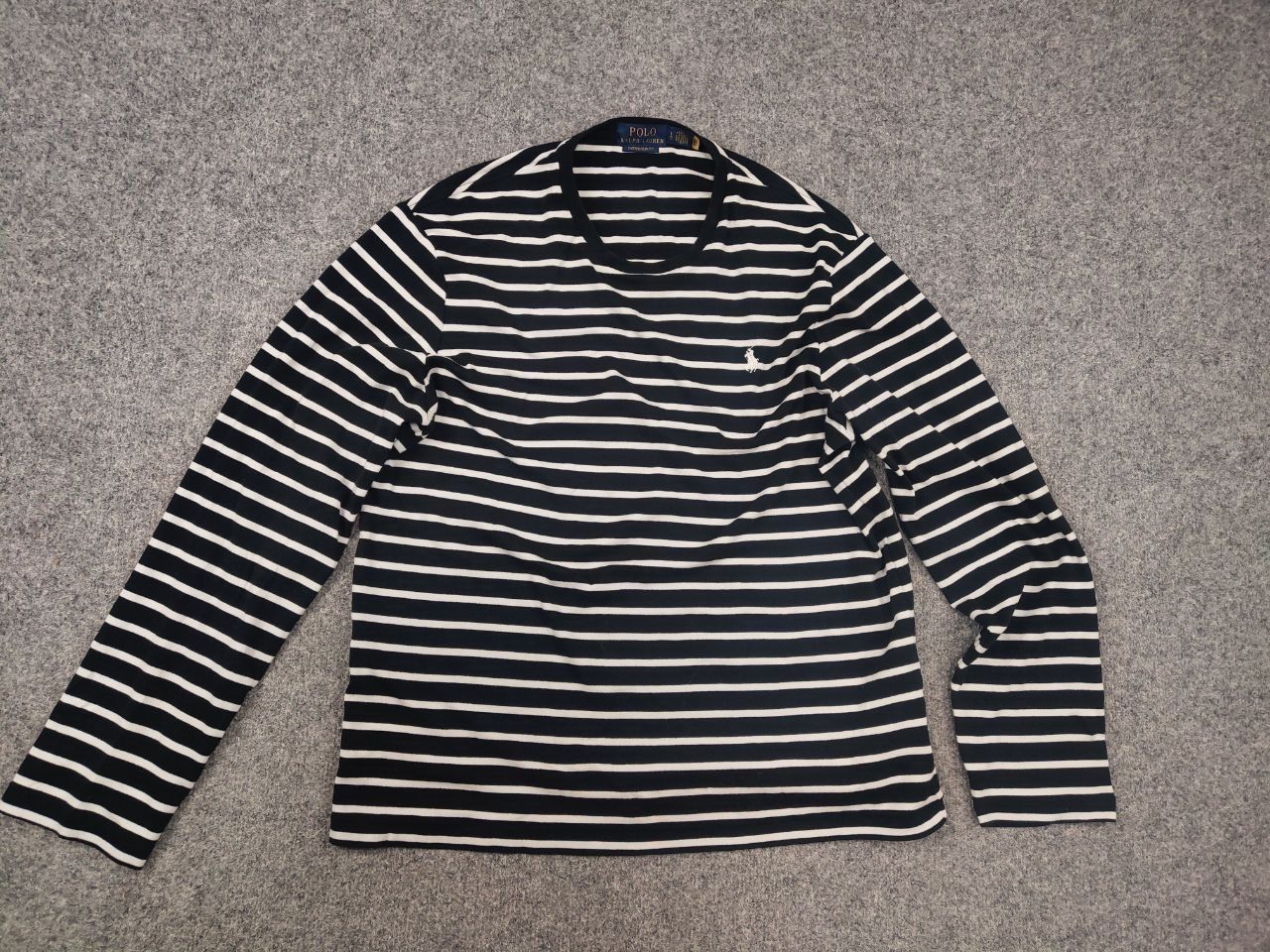 Polo Ralph Lauren Vintage Polo Ralph Lauren Black Striped Long sleeve Y2K Size US L / EU 52-54 / 3 - 7 Thumbnail