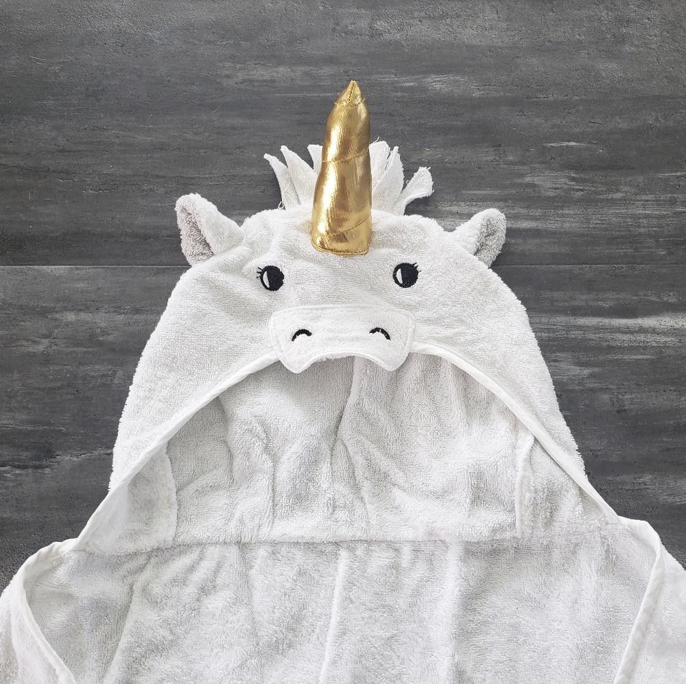 Designer White Unicorn Hooded Blanket Pajamas Size ONE SIZE - 2 Thumbnail