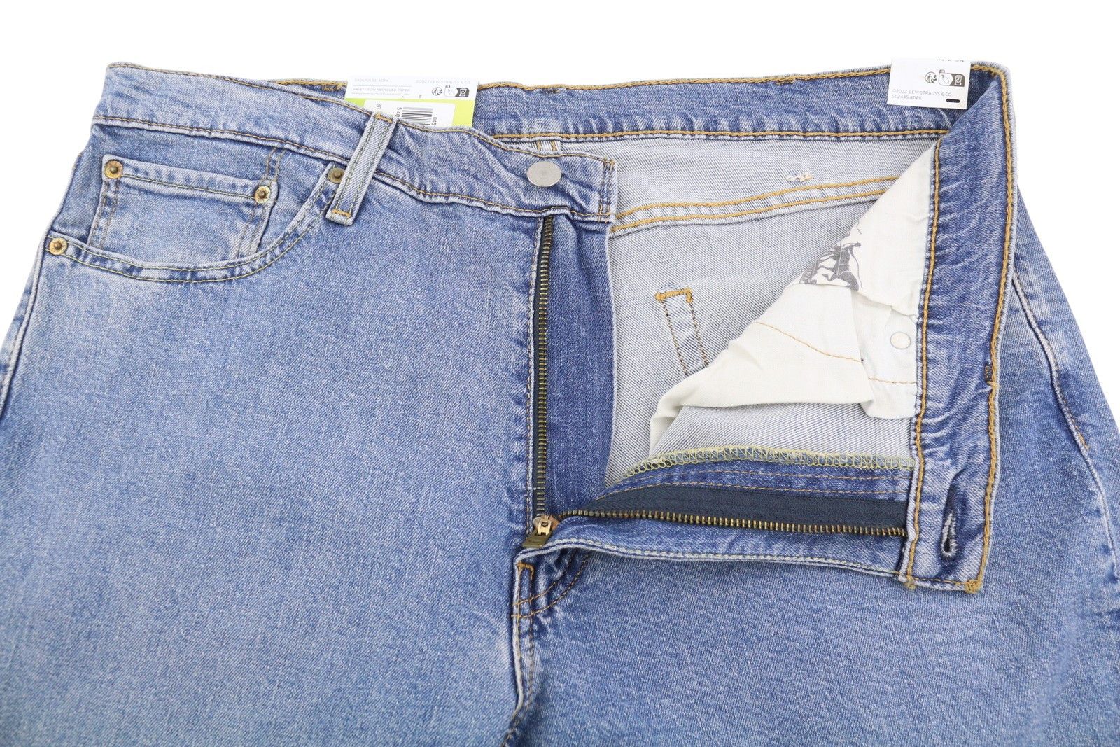 Levi's 511 W38/L34 Slim Stretch Zip Faded Blue Jeans 87092 Size US 38 / EU 54 - 4 Thumbnail