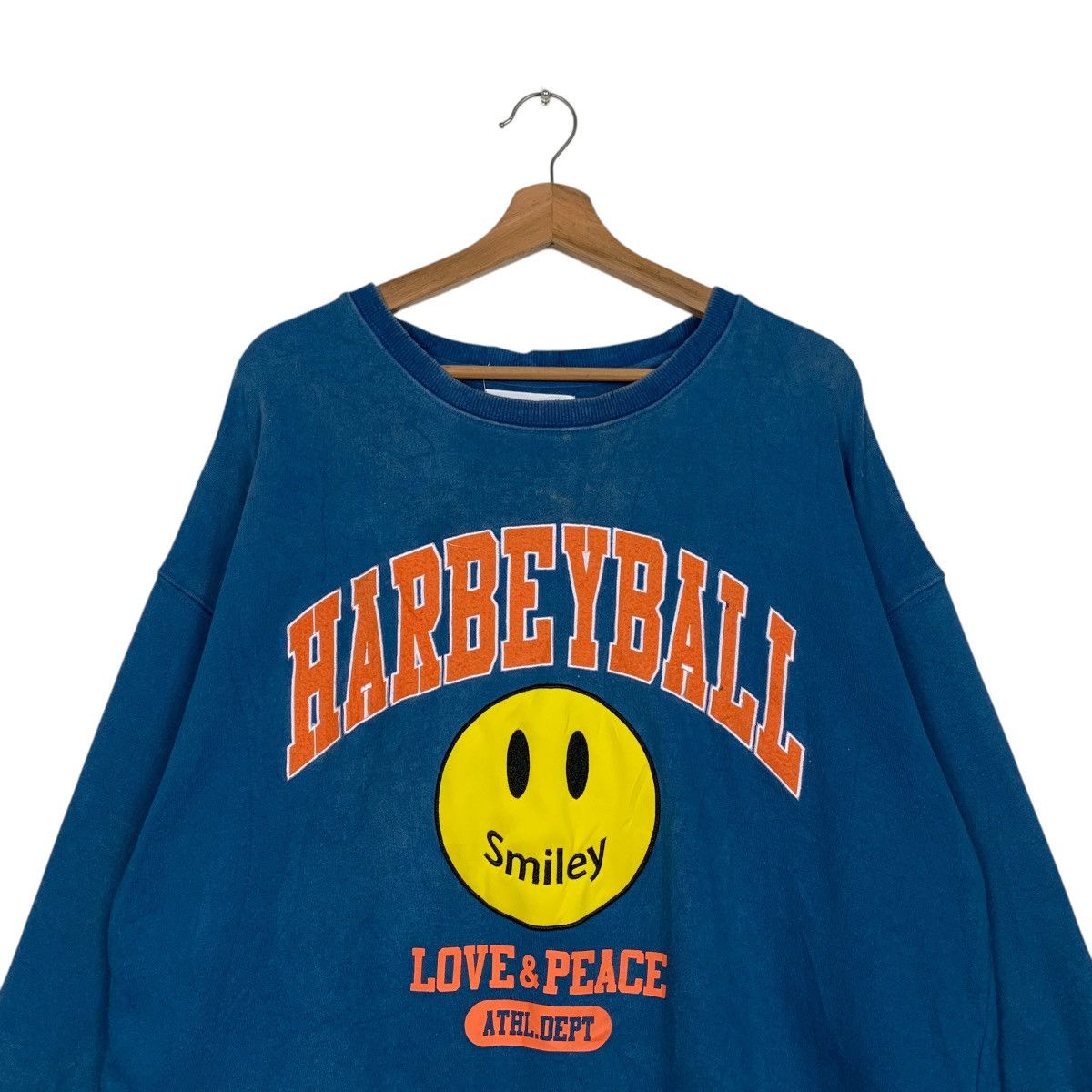 Japanese Brand HARBEYBALL SMILEY FACE Graphics Sweatshirt #2660-C119 Size US L / EU 52-54 / 3 - 2 Thumbnail