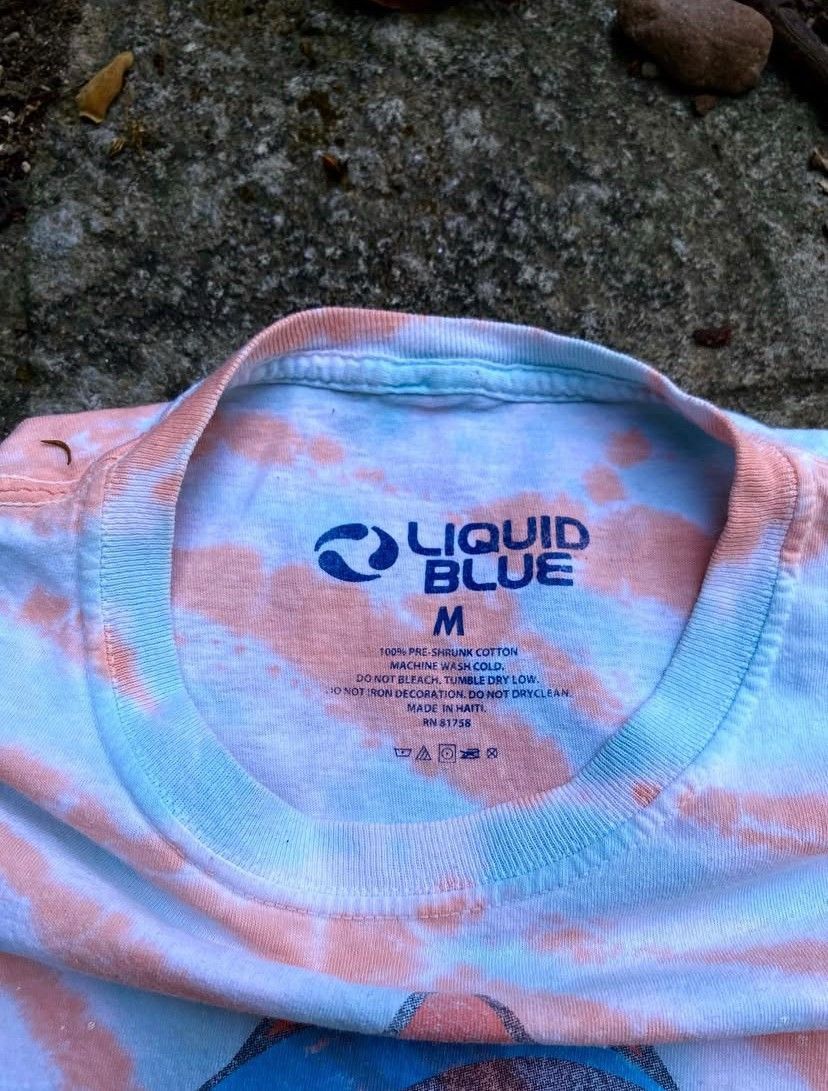 Liquid Blue PINK FLOYD DARK SIDE OF THE MOON Tie Dye Size US M / EU 48-50 / 2 - 4 Thumbnail