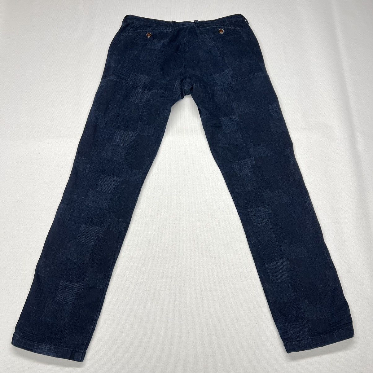 Other Nifty Genius Pants Blue Patch Chino Dress Button Navy Casual Size US 28 / EU 44 - 12 Thumbnail