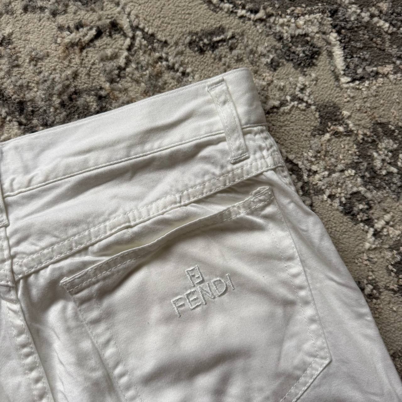 Fendi Rare Fendi Total White Cute Vintage 80s Retro Glam Pants Size 34" / US 12 / IT 48 - 5 Thumbnail
