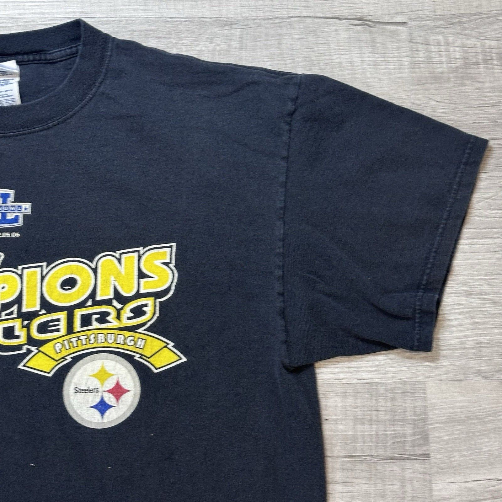 Vintage Vintage Pittsburgh Steelers T-Shirt XL '06 Super Bowl Champs Size US XL / EU 56 / 4 - 4 Thumbnail