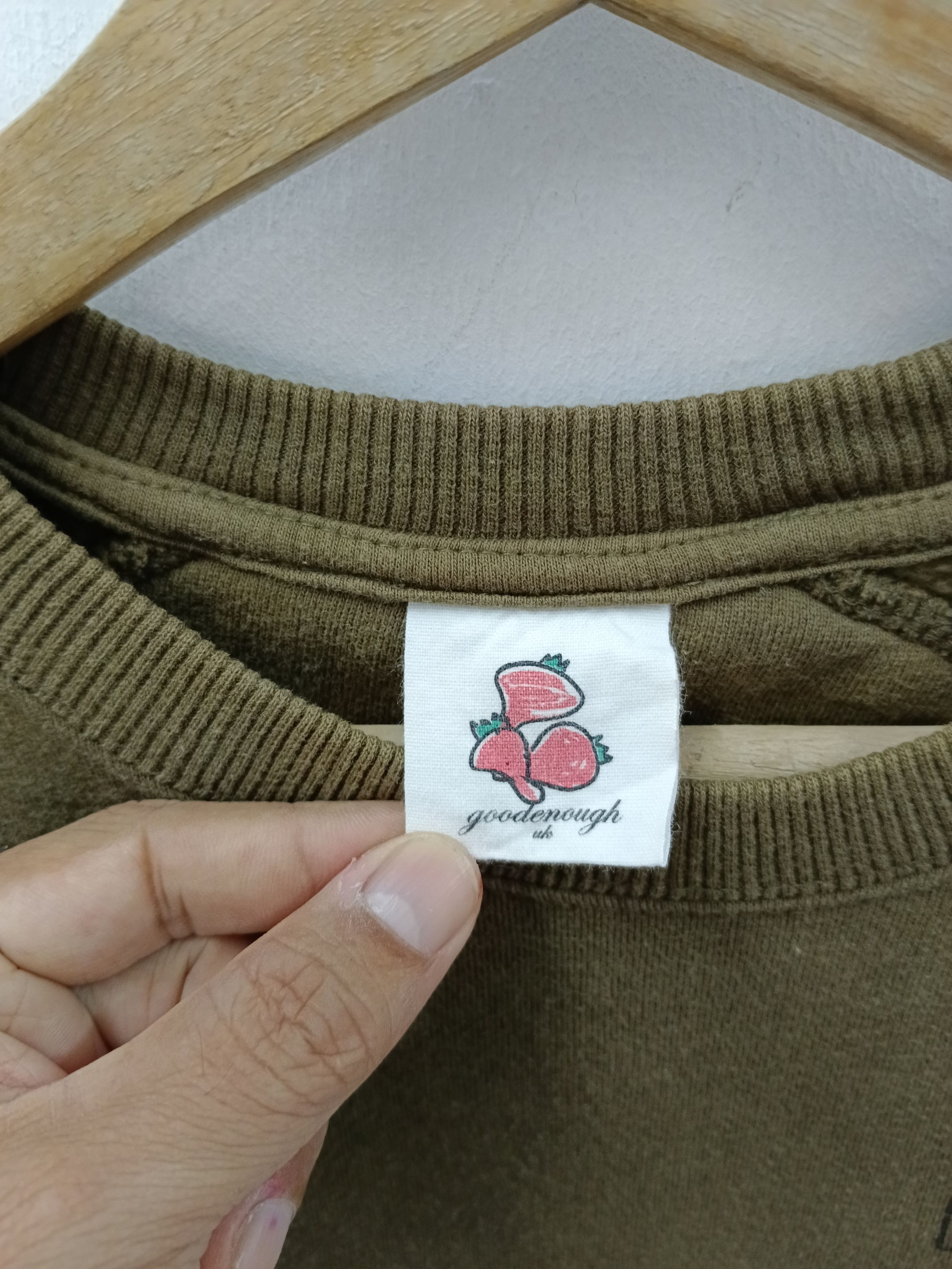 GOODENOUGH VINTAGE GOODENOUGH Japan Military Logo Patch Sweatshirt Size US S / EU 44-46 / 1 - 6 Thumbnail
