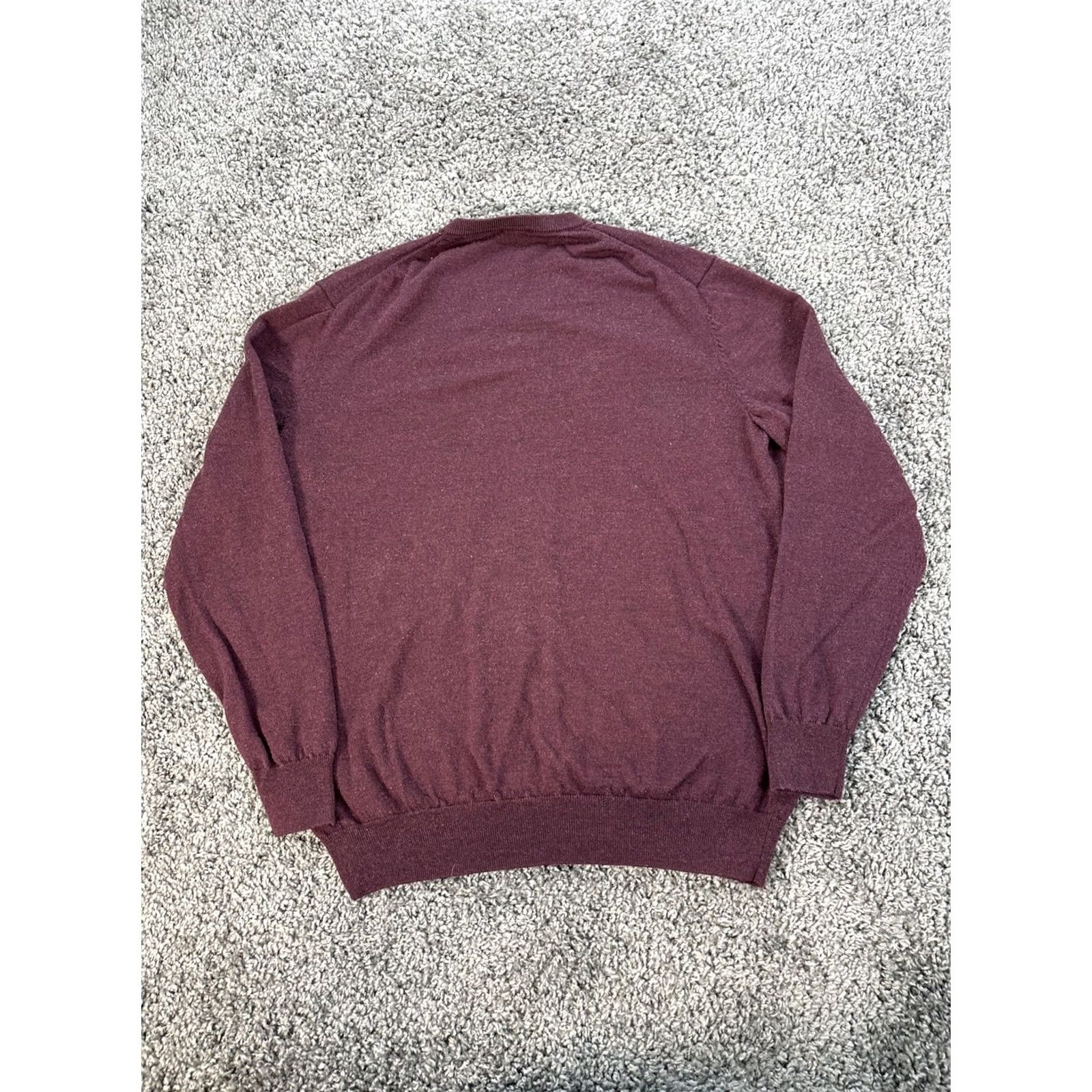 Jos. A. Bank Jos. A. Bank Polo Shirt Men 2XLT Wool Red Vintage Solid Long Sleeve Breathable Casual Business Packable Size US XXL / EU 58 / 5 - 5 Thumbnail