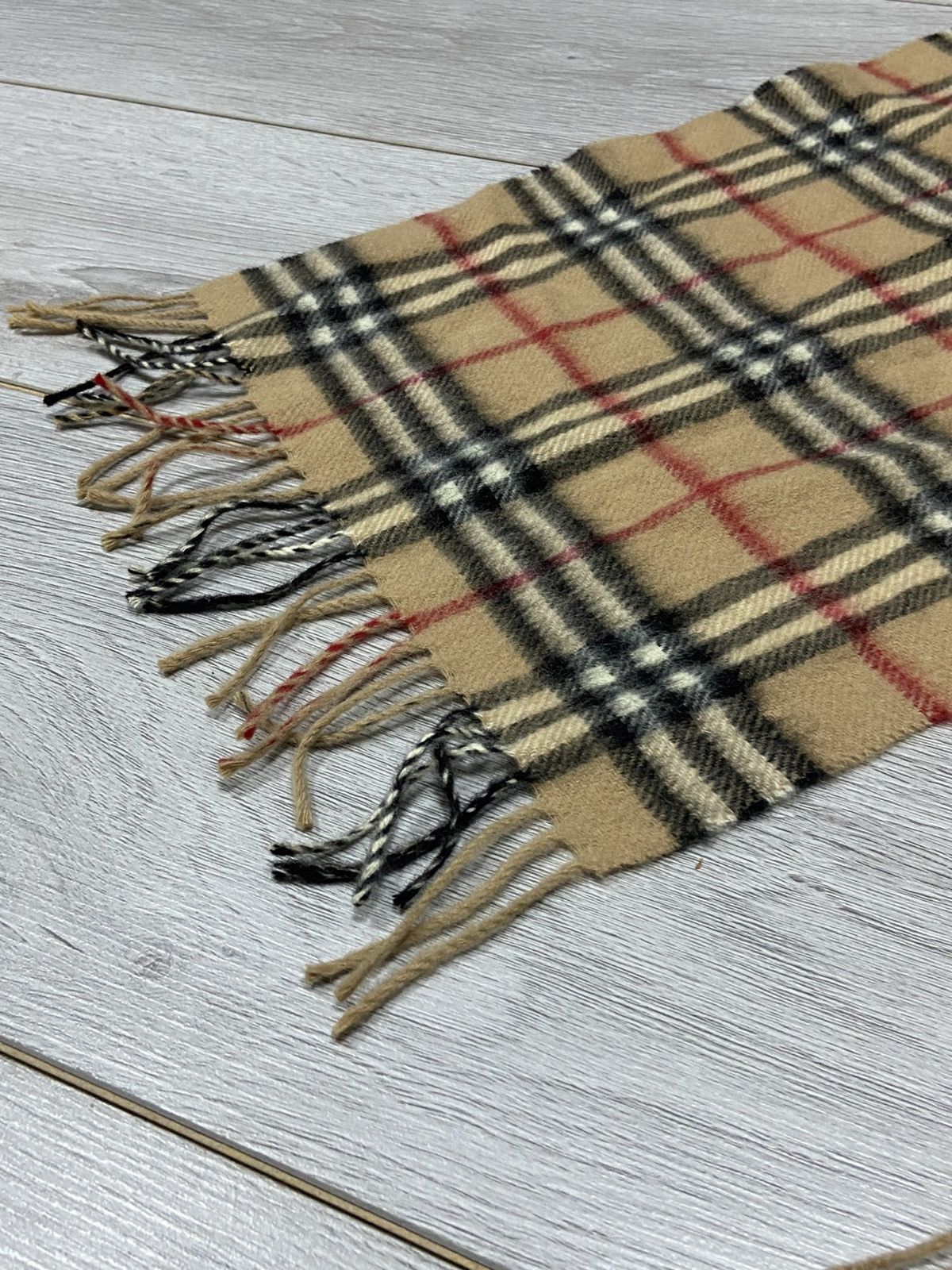 Burberry × Vintage Burberry Nova check vintage wool scarf Size ONE SIZE - 4 Thumbnail