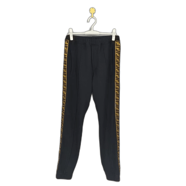 Fendi Fendi Black Side Stripe Athletic Pants Size 36" / US 14 / IT 50 - 1 Thumbnail
