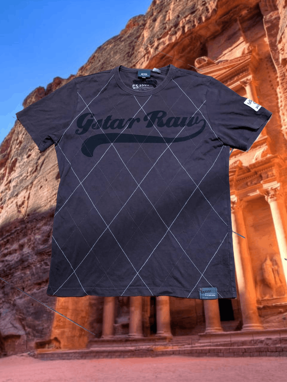 G-Star Vintage T-Shirt big print G-Star Raw logo crazy Y2K Size US XL / EU 56 / 4 - 1 Thumbnail