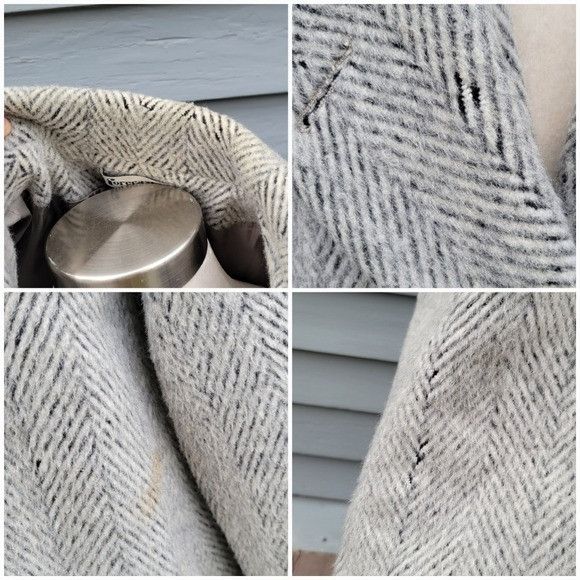 Vintage Vintage 80s Forcaster Black Silver Wool Blend Preppy Old Mon Size L / US 10 / IT 46 - 5 Thumbnail