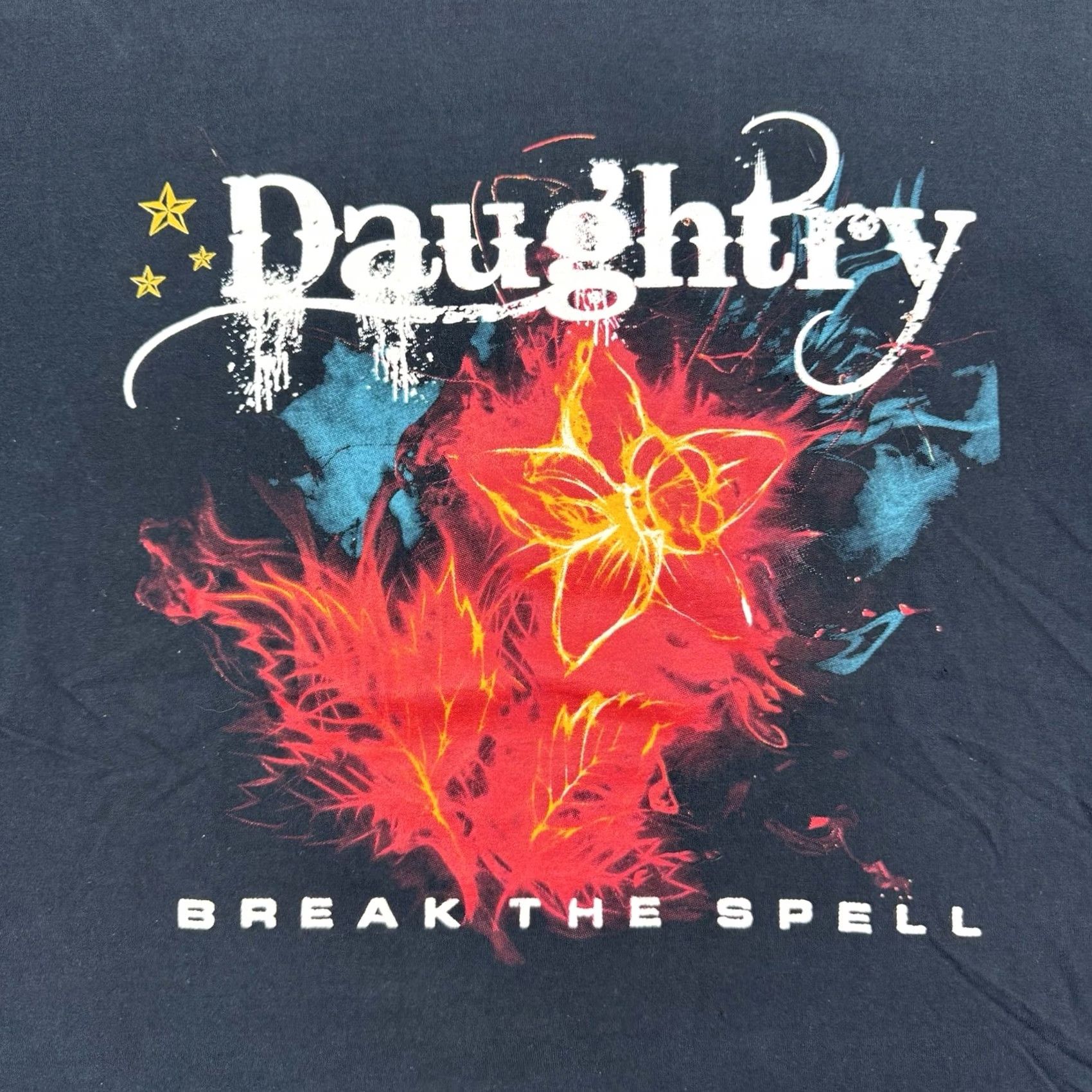 Spell Daughtry Break The Spell 2012 Tour T Shirt Adult Large Band Tee Music Rock Y2K Black Mens Size US L / EU 52-54 / 3 - 2 Thumbnail