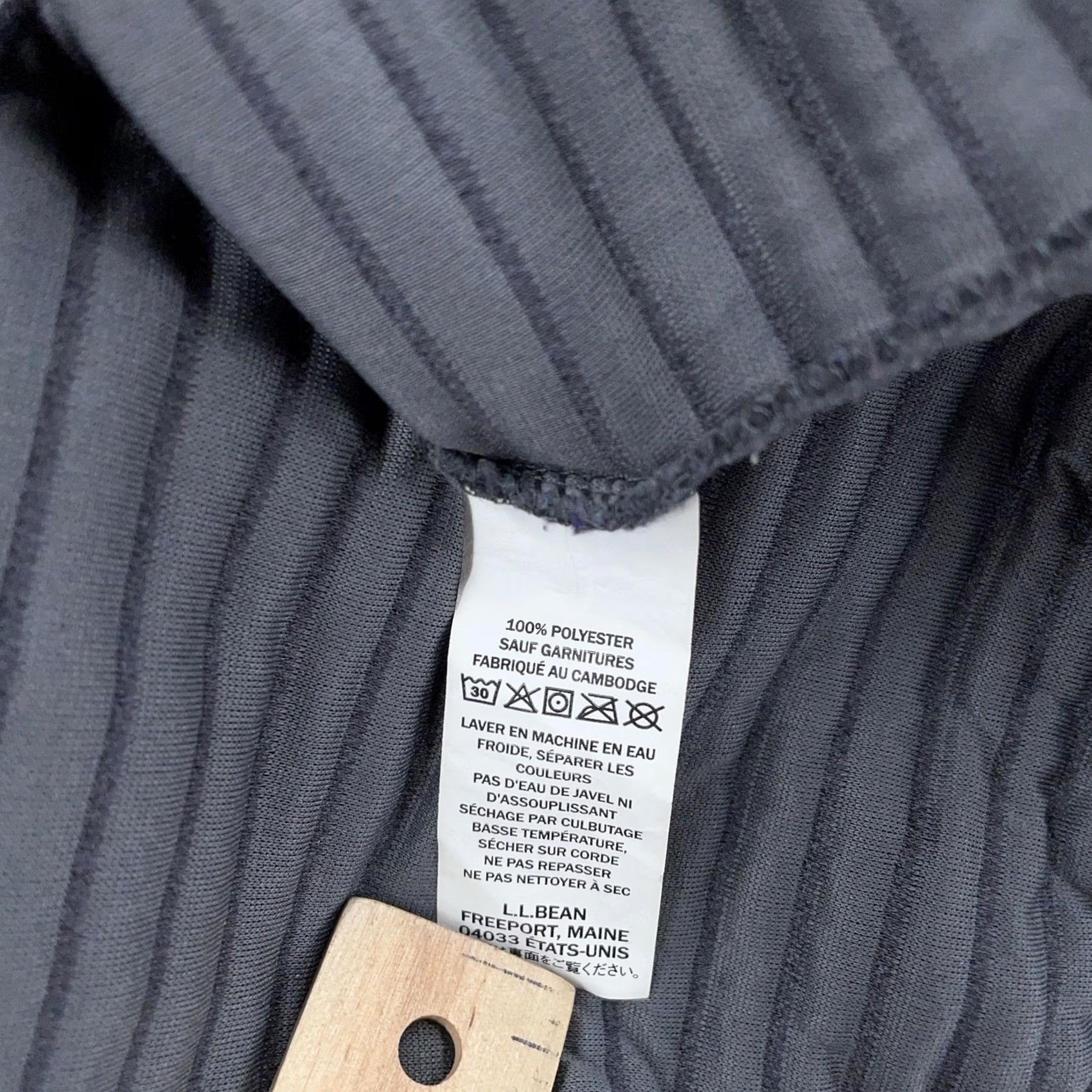 Vintage L.L. Bean Pullover Shirt Women S Gray Fleece Snap Mock Neck Logo Patch Airlight Knit Quick-Drying Breathable Size S / US 4 / IT 40 - 8 Thumbnail