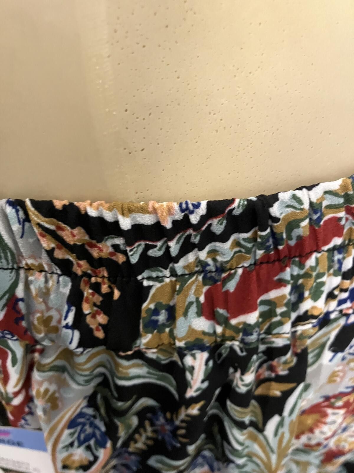 Unknown London NWT Large Black Multi Paisley Print Skirt Size 36" / US 14 / IT 50 - 9 Thumbnail