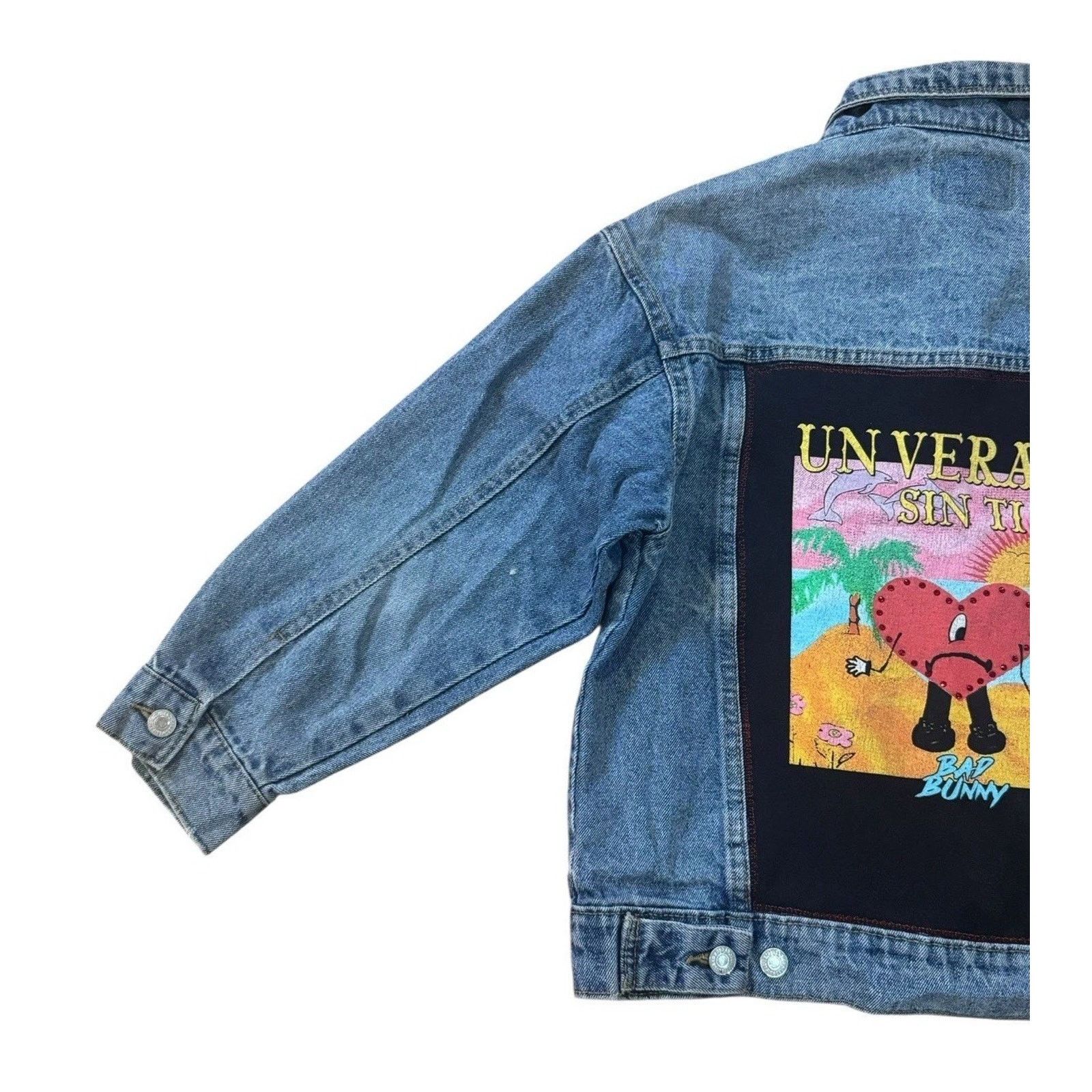 Levi's BAD BUNNY Un Verano Sin Ti Reggaeton House Retro Jacket Sz L Size L / US 10 / IT 46 - 8 Thumbnail