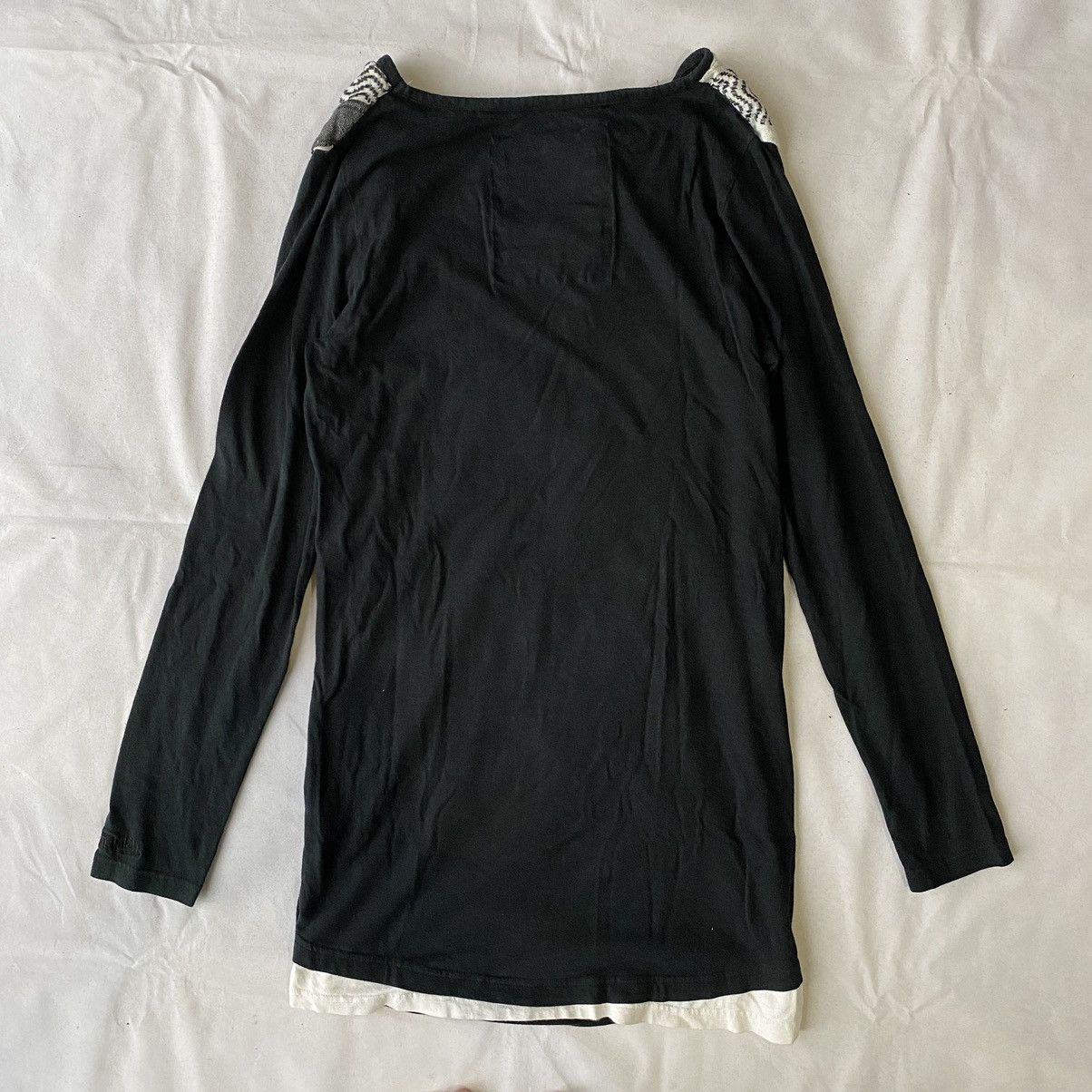Japanese Brand × Vintage × Von Dutch Vintage Von Dutch Skull Scarf Double Layer Long Sleeve Tees Size US M / EU 48-50 / 2 - 11 Thumbnail