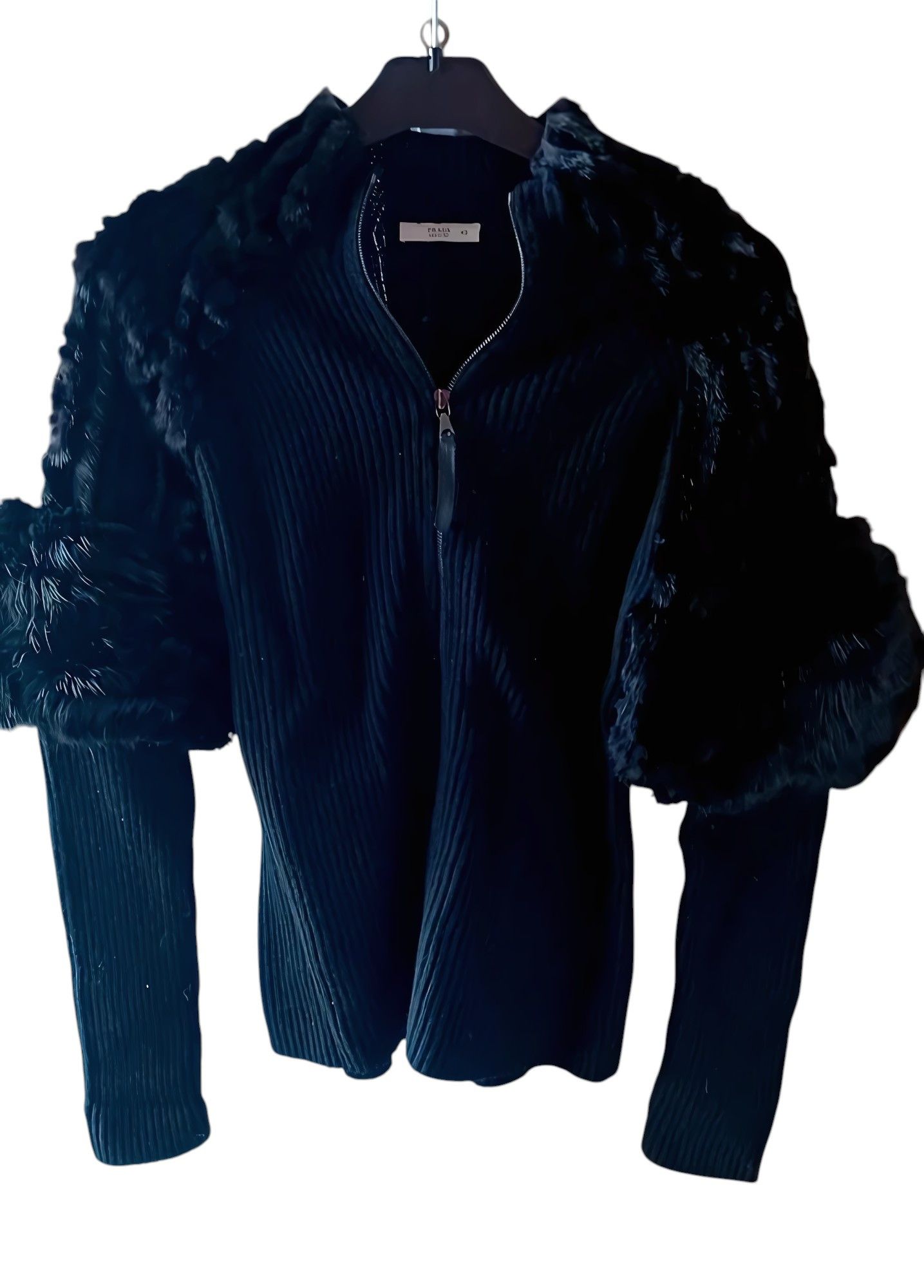 Prada RARE REAL BEAVER FUR CASHMERE JACKET Size M / US 6-8 / IT 42-44 - 1 Thumbnail