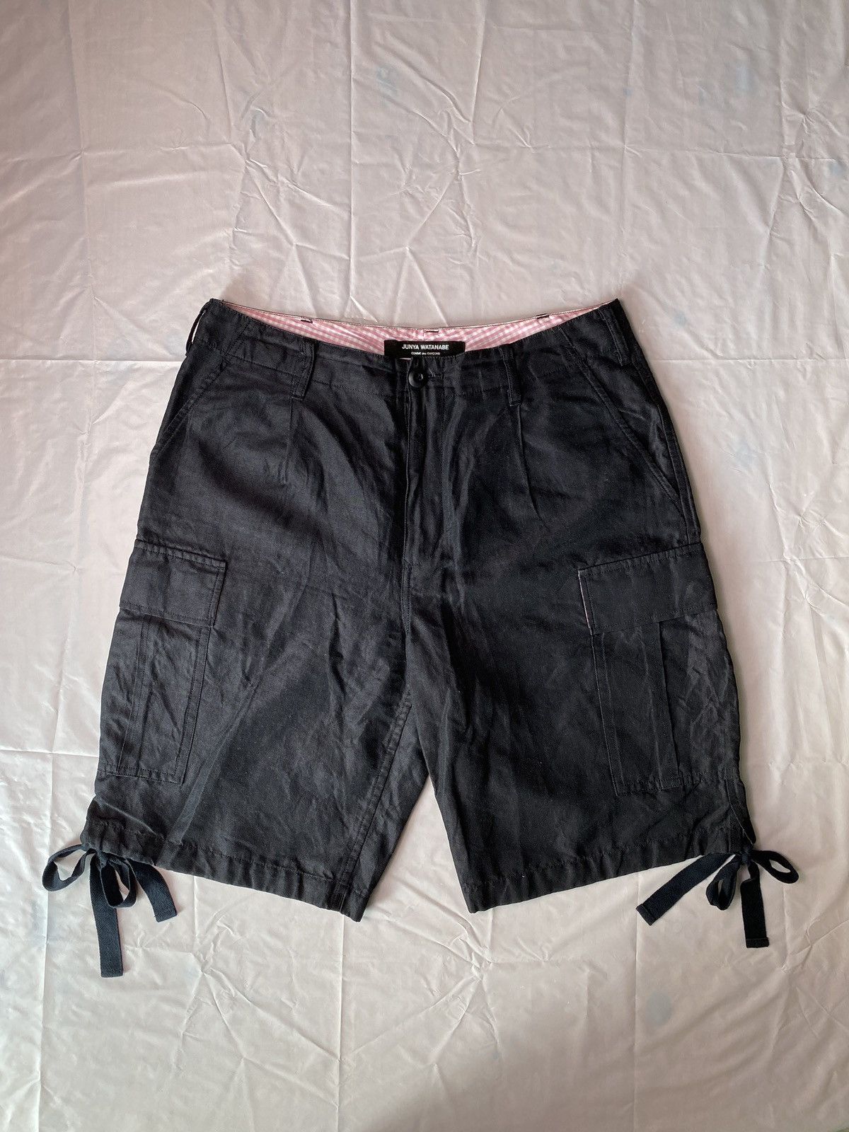 image of Comme Des Garcons x Junya Watanabe Cargo Shorts in Black, Men's (Size 32)