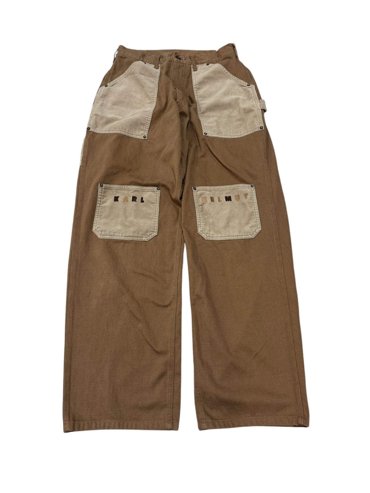 afb REPAIRED STUDDED BAGGY PANTS