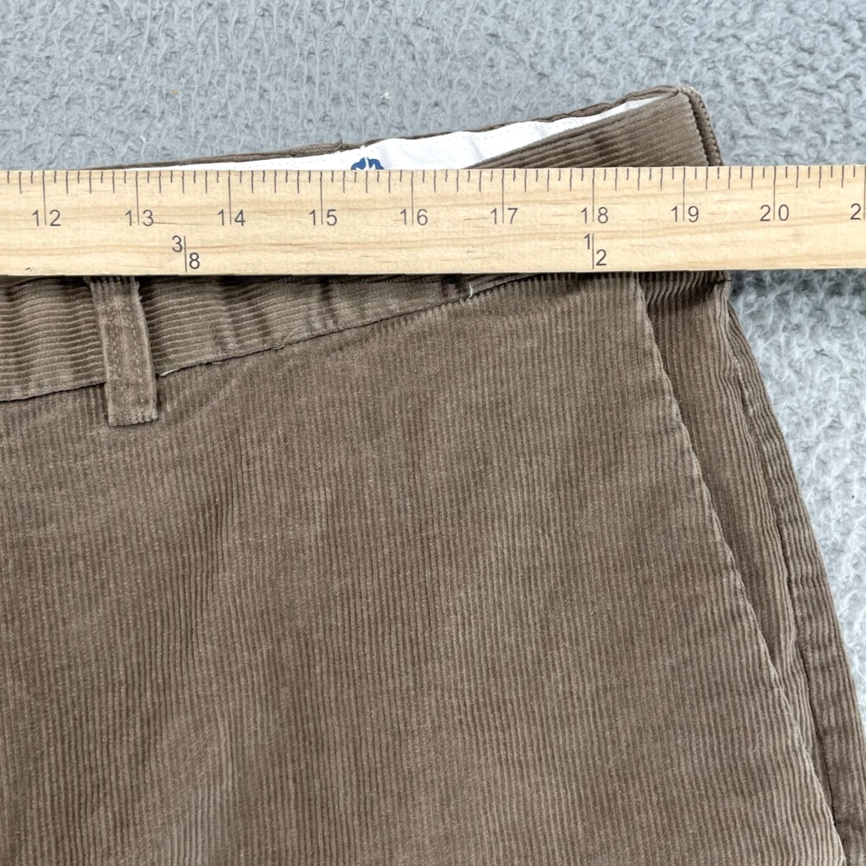 Haggar Haggar Corduroy Pants Mens 38x28 Brown Preppy Travel Chino 70s Academia Vintage Style 90s Office Casual Mens Size US 38 / EU 54 - 3 Thumbnail