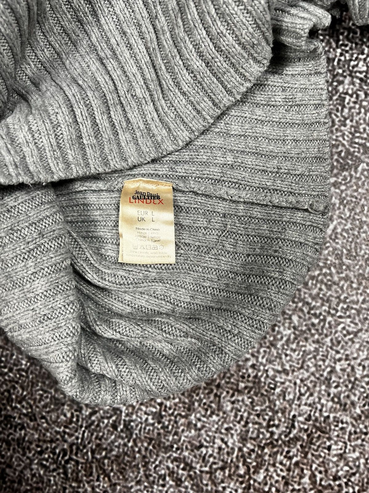Jean Paul Gaultier Jean Paul Gaultier x Lindex turtleneck zipper grey high neck Size L / US 10 / IT 46 - 12 Thumbnail