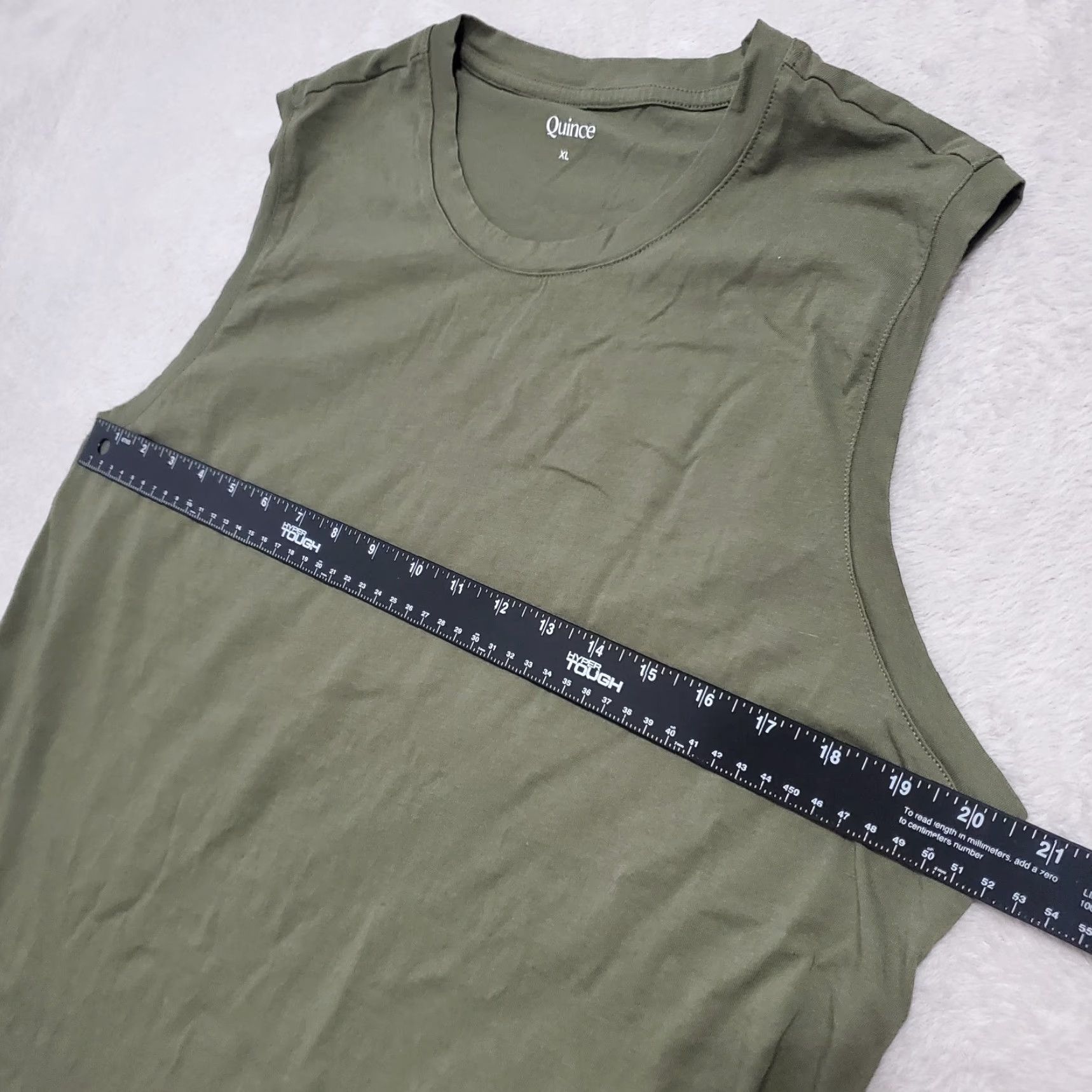 Quince Quince Muscle Tee Women XL Green Round Neck Sleeveless Top Active Casual Tank Shirt Women's Athletic Minimalist Size XL / US 12-14 / IT 48-50 - 6 Thumbnail