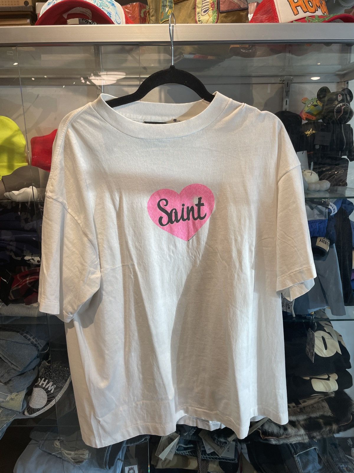 Saint Michael Saint Michael Pink Heart T-Shirt SS25 Size US L / EU 52-54 / 3 - 1 Thumbnail