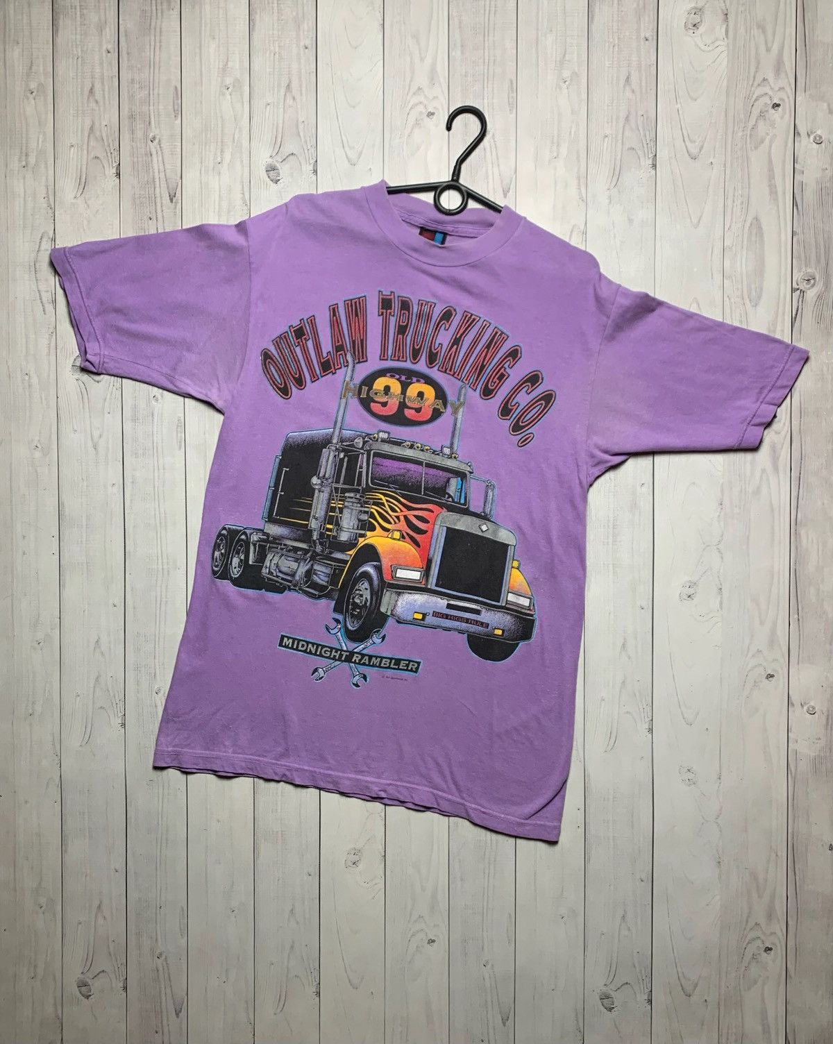Vintage Truck tee Harley Davidson size M purple rare