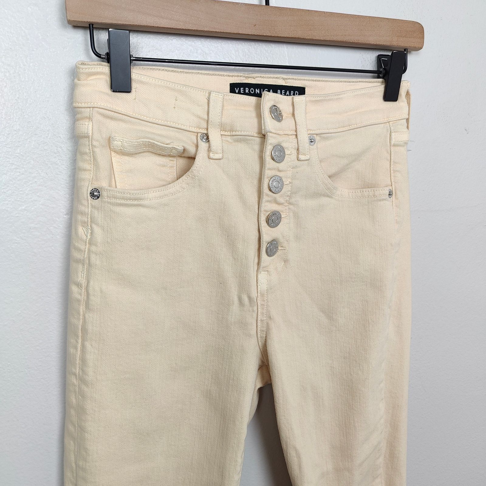 Veronica Beard Veronica Beard Skinny Jeans Womens 27 4 Maera Mustard Yellow Size 27" / US 4 / IT 40 - 2 Thumbnail