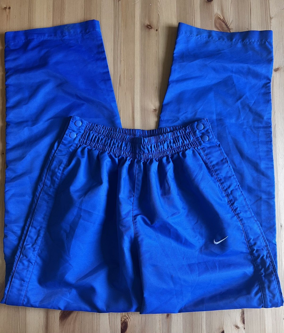 Nike NIKE Sportwear Men's Blue Breakaway Snap-Button Relaxed-Fit Size US 32 / EU 48 - 1 Thumbnail