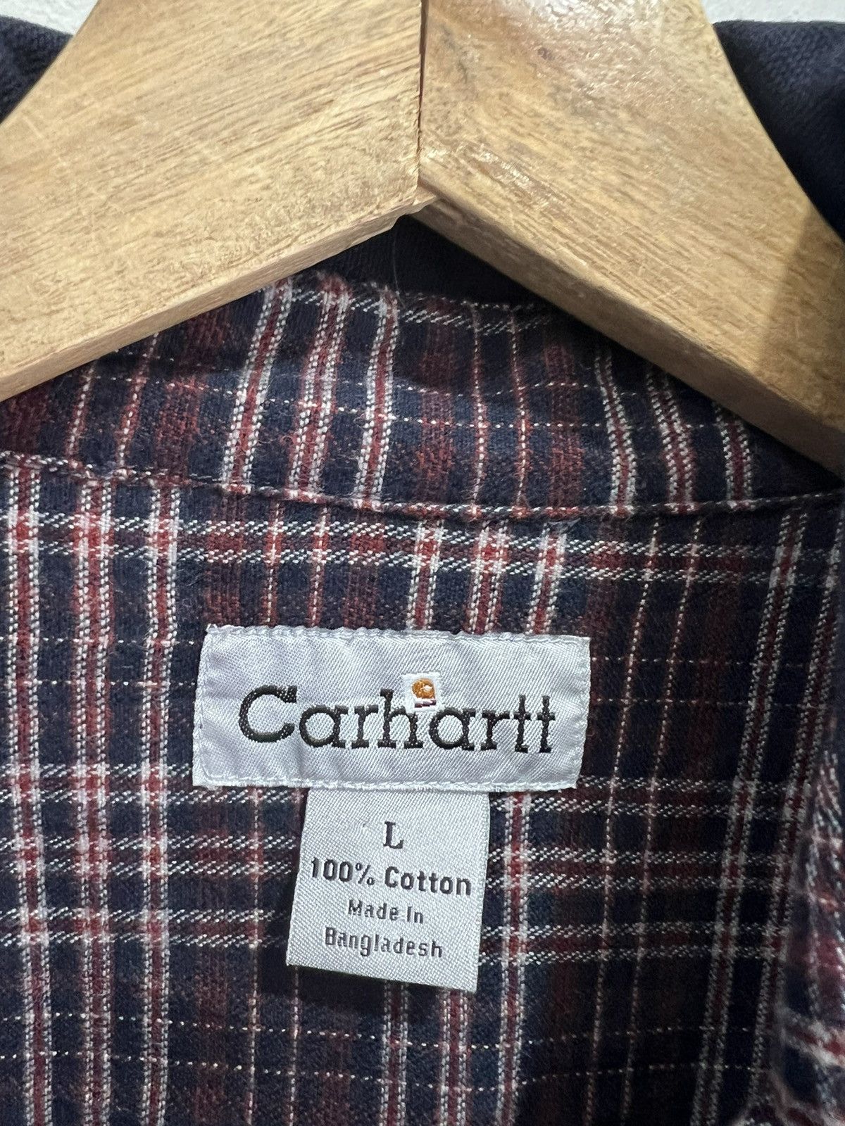 Carhartt Vintage Carhartt Button Up Shirt Plaid lined Size US L / EU 52-54 / 3 - 5 Thumbnail