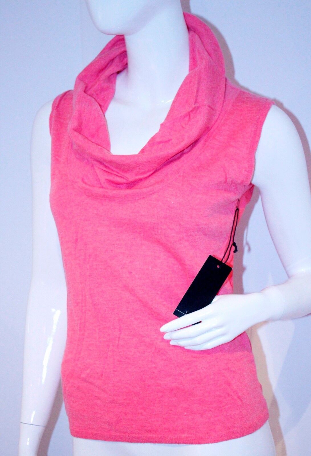 LINE KNITWEAR Scoop Neck PINK Top Shirt ( M )