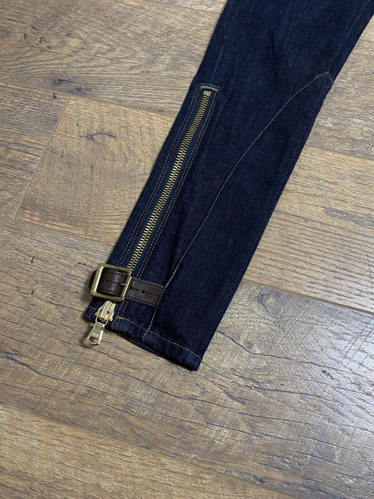 Ralph Lauren Polo Ralph Lauren Jodhpur Denim Skinny Jeans w Ankle Zips 26 Size 26" / US 2 / IT 38 - 3 Thumbnail