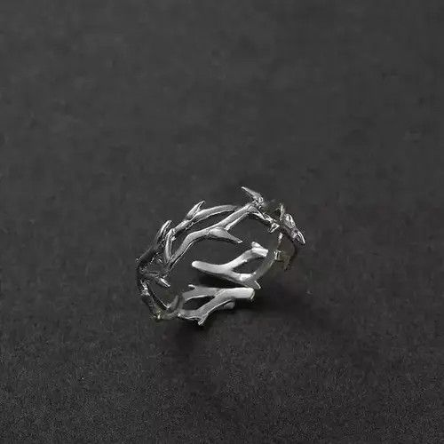 Japanese Brand Punk Irregular Thorns Couple Ring Adjustable Size ONE SIZE - 3 Thumbnail