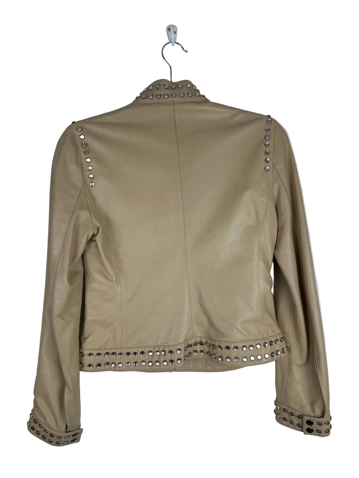 Moschino Moschino Cheap & Chic Crystal Studded Leather Jacket Size S / US 4 / IT 40 - 4 Thumbnail
