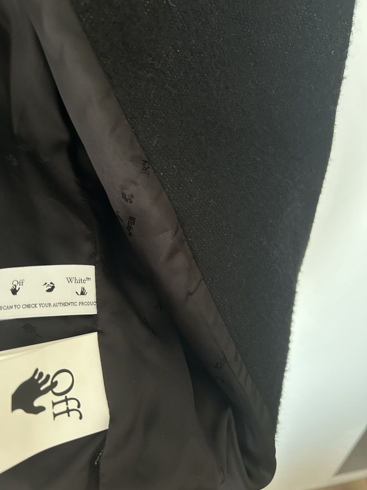 Off-White Off-White Graffiti Wool Skate Long Coat Size 48 Size US M / EU 48-50 / 2 - 9 Thumbnail