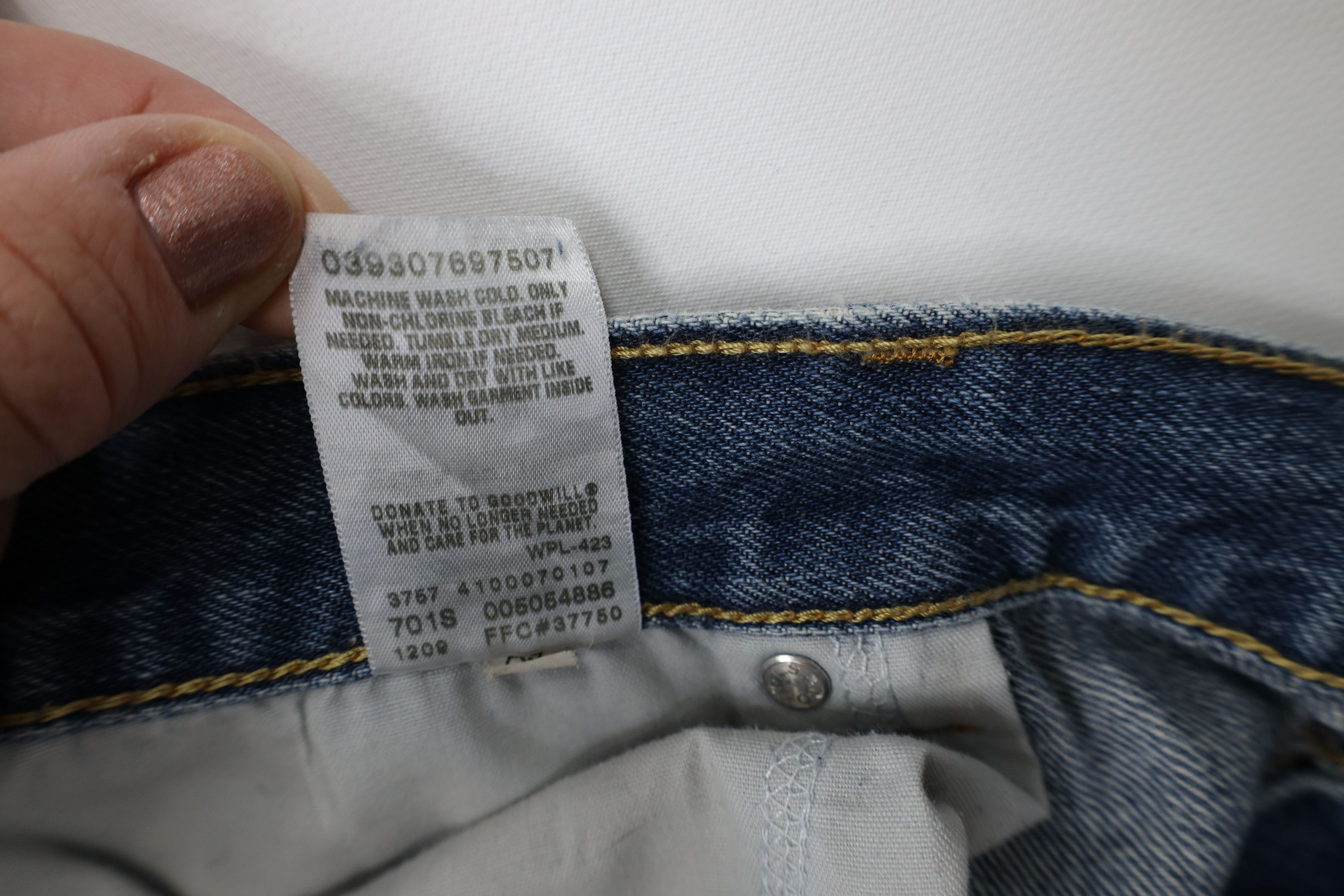 Levi's Vintage Y2K Levis 505 Regular Straight Leg Denim Jeans Size US 40 / EU 56 - 10 Thumbnail